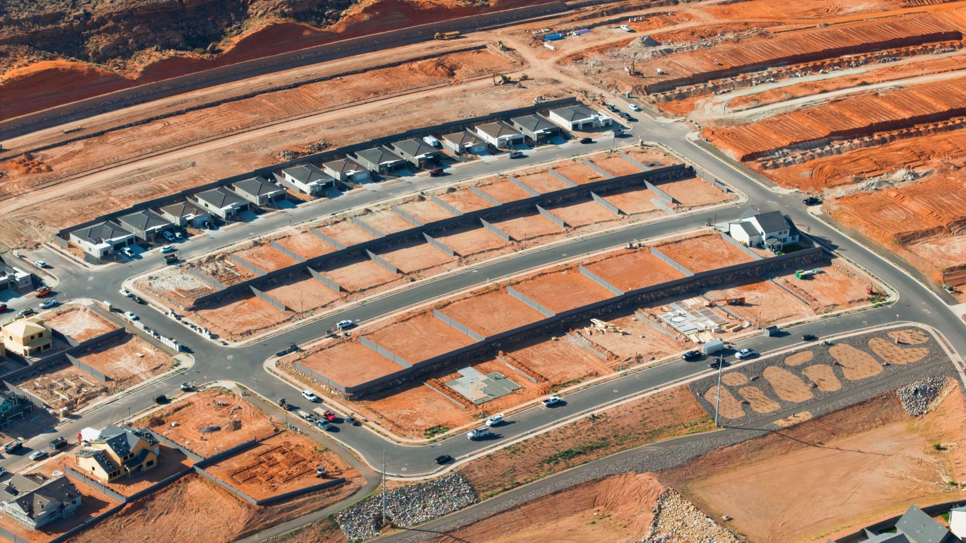 Aerials of Long Valley Community in Washington City.
