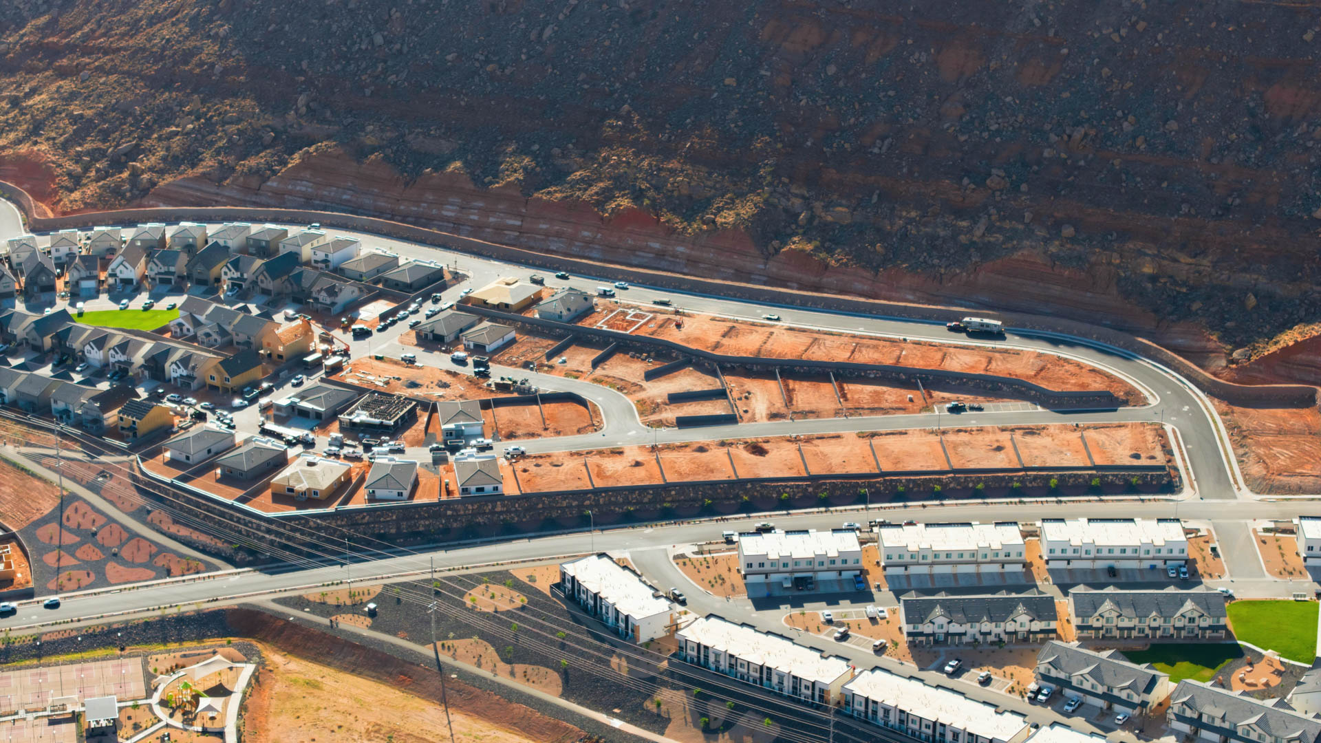 Aerials of Long Valley Community in Washington City.