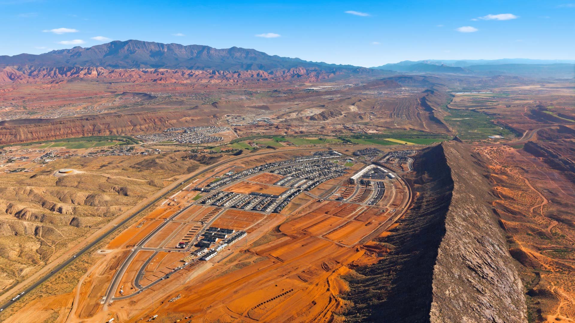 Aerials of Long Valley Community in Washington City.