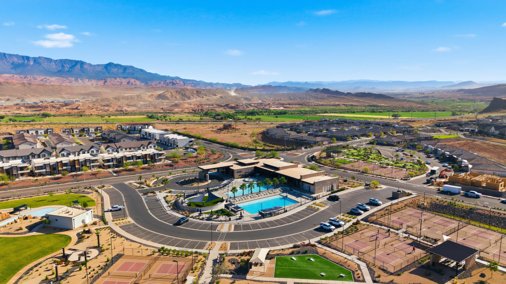 Aerials of Long Valley Community in Washington City.