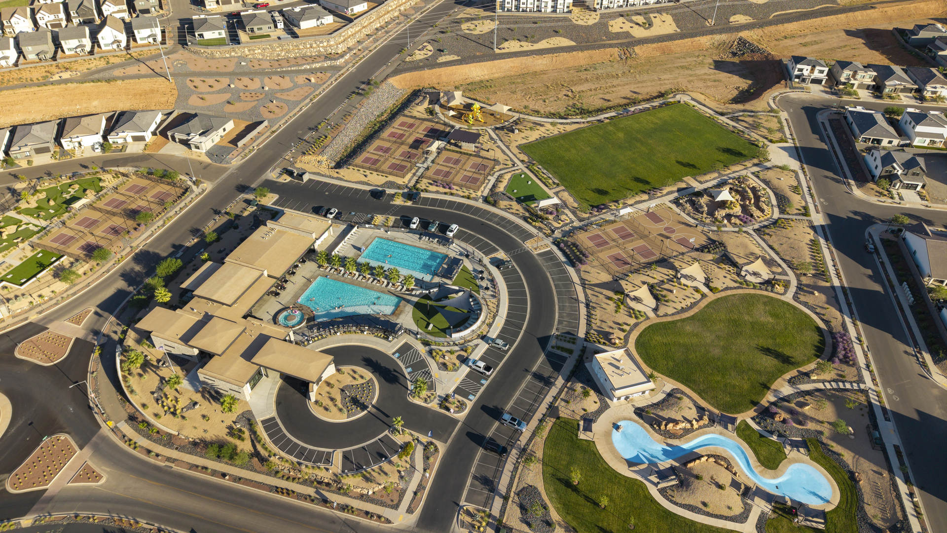 Aerials of Long Valley Community in Washington City.