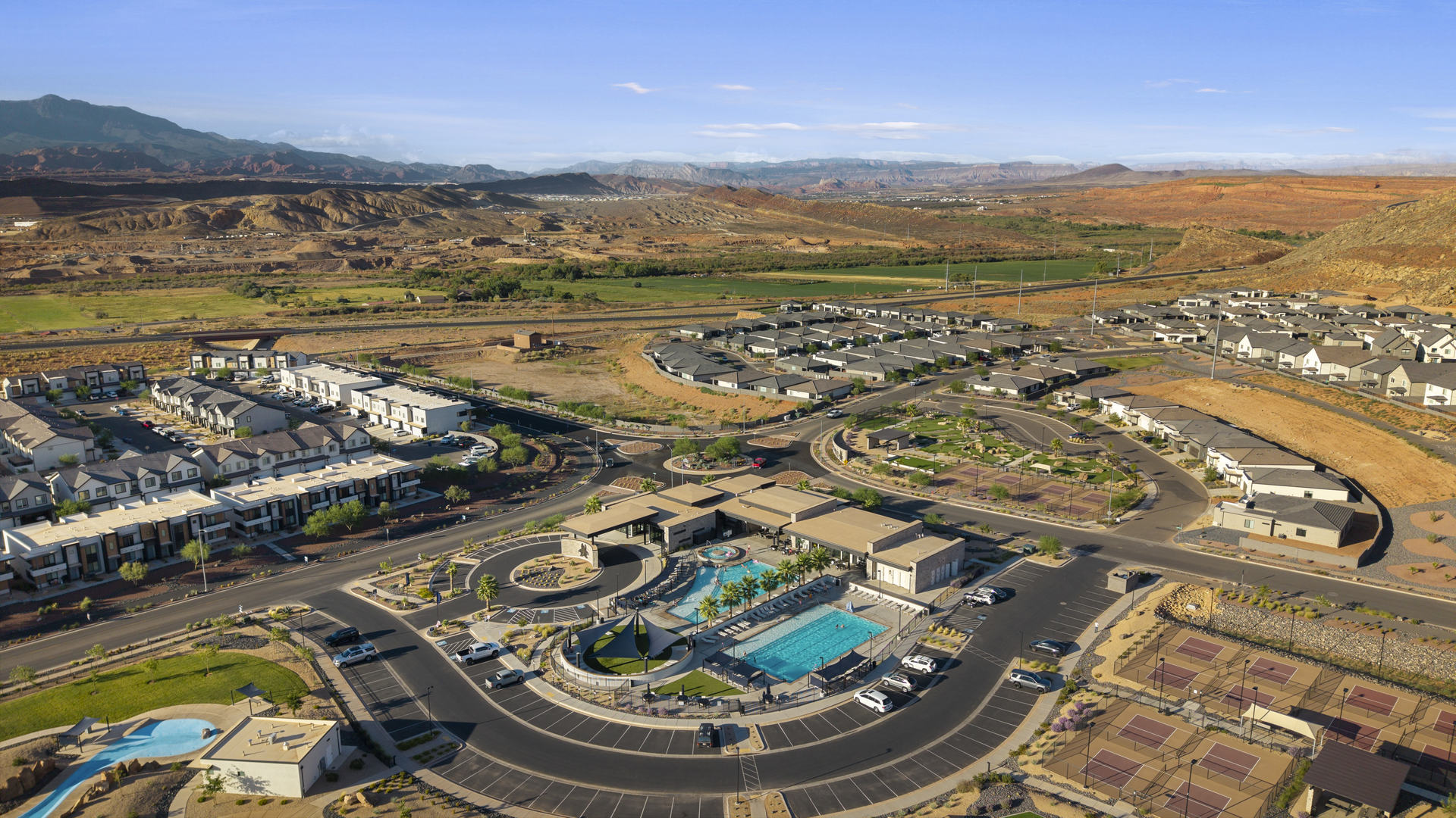 Aerials of Long Valley Community in Washington City.