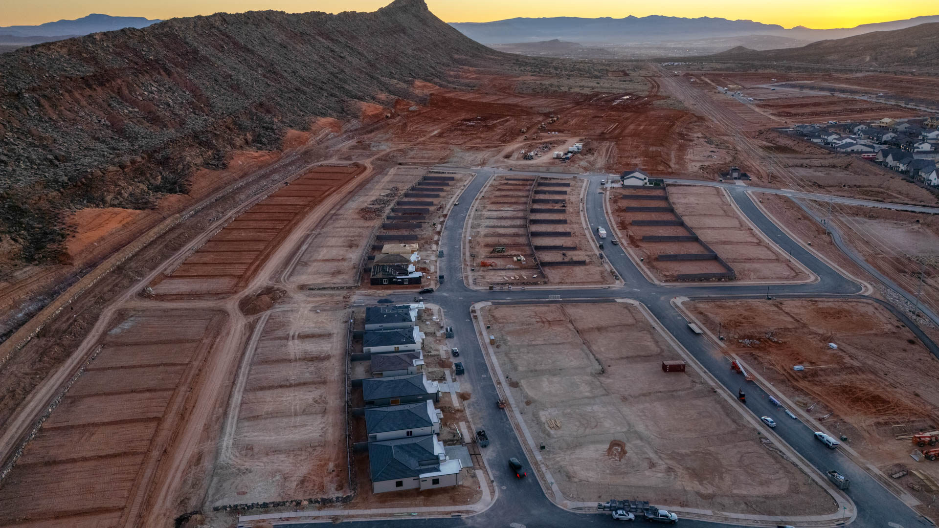 Aerials of Long Valley Community in Washington City.