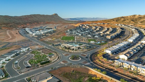 Aerials of Long Valley Community in Washington City.