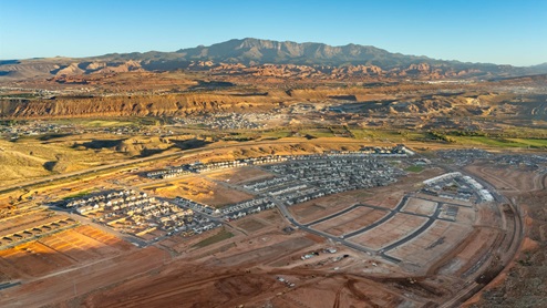 Aerials of Long Valley Community in Washington City.