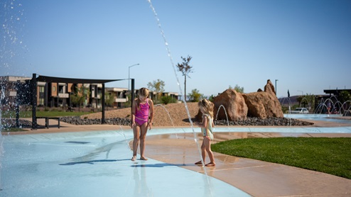 Splashpad area.