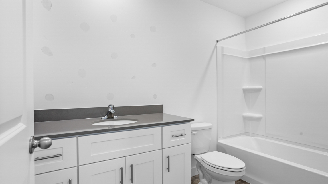 Bathroom with quartz countertops