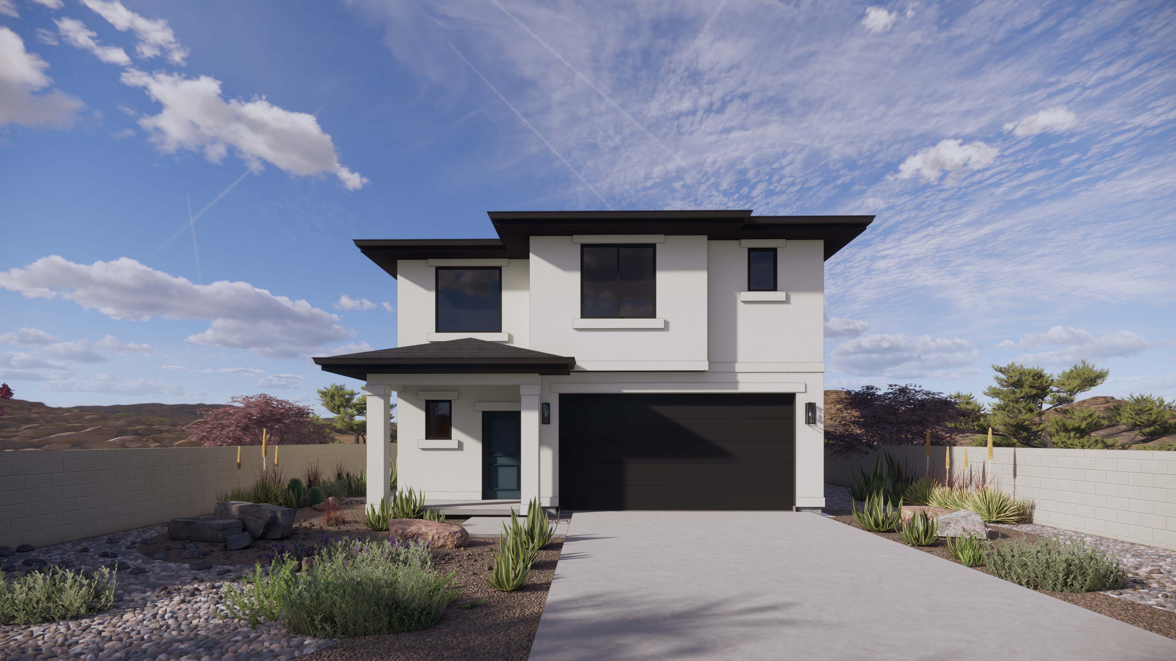 Edgewood two story exterior with two car garage