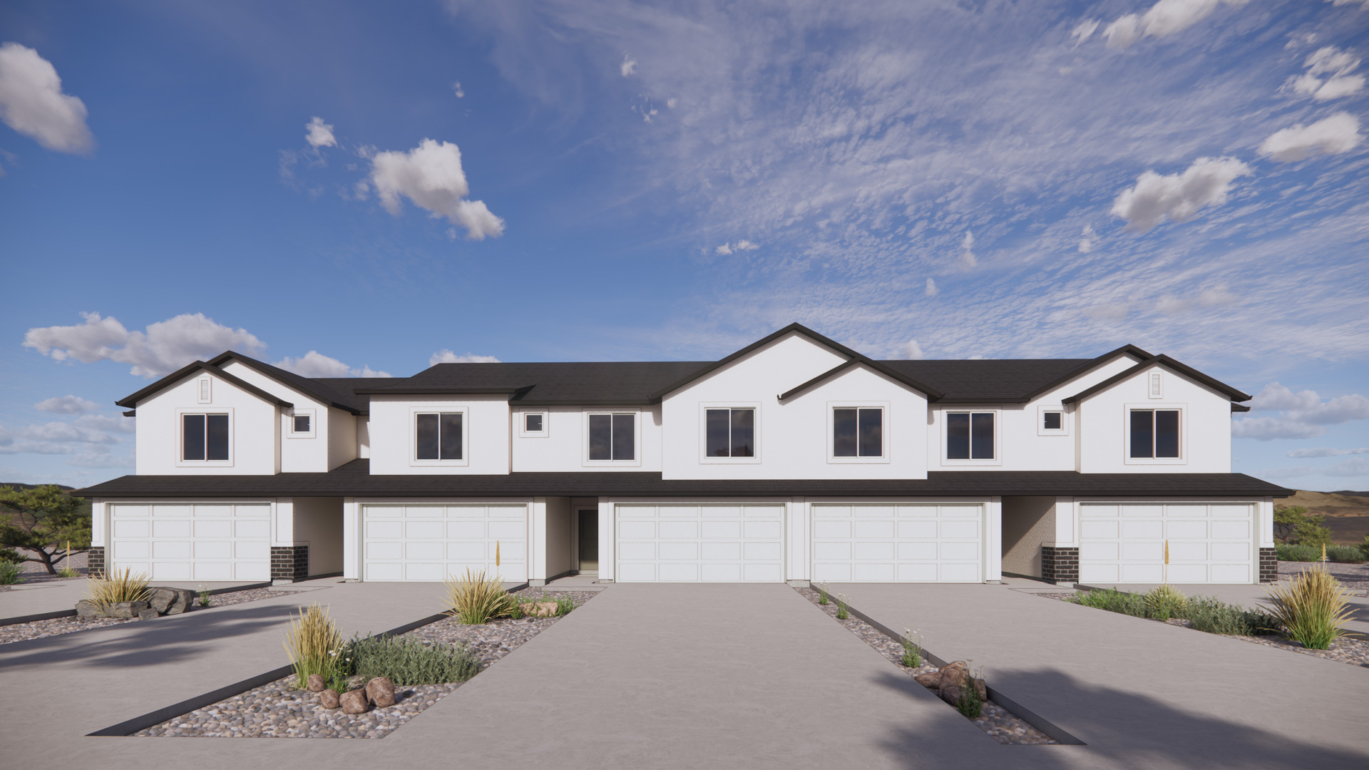 Brand new two story town home in Washington, Utah with two car garage