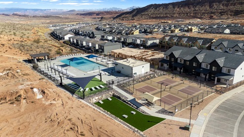 long valley is introducing short-term rental properities featuring amenities that include a pool, pickle ball courts, etc.