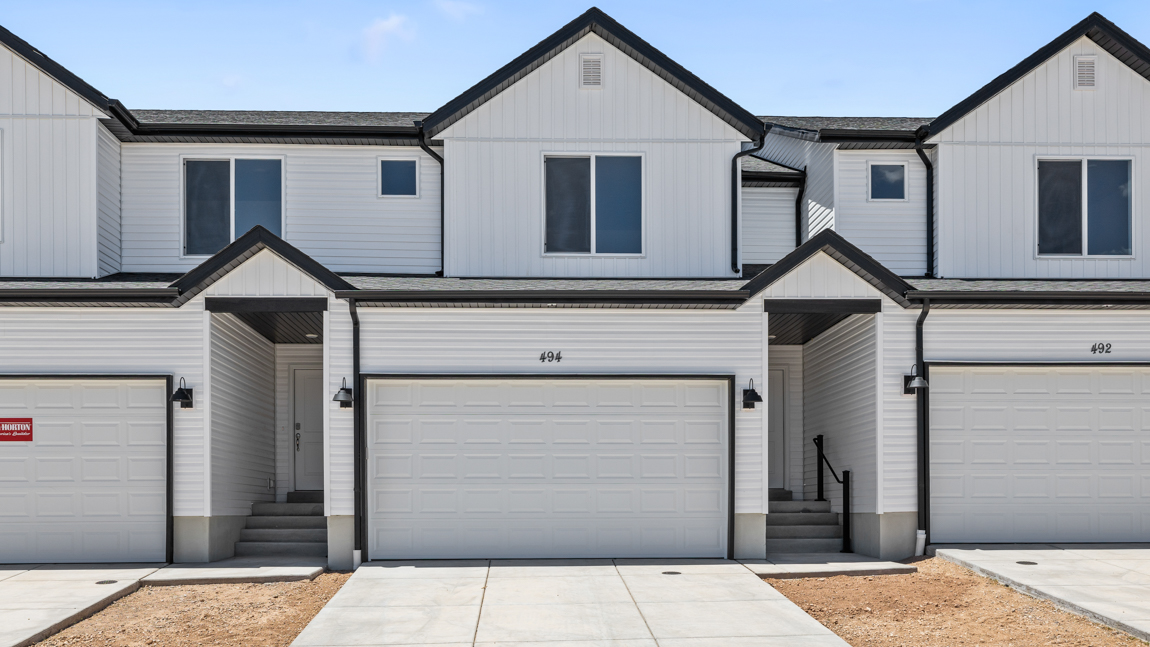 Oakridge townhome exterior elevation in Cedar City Utah.