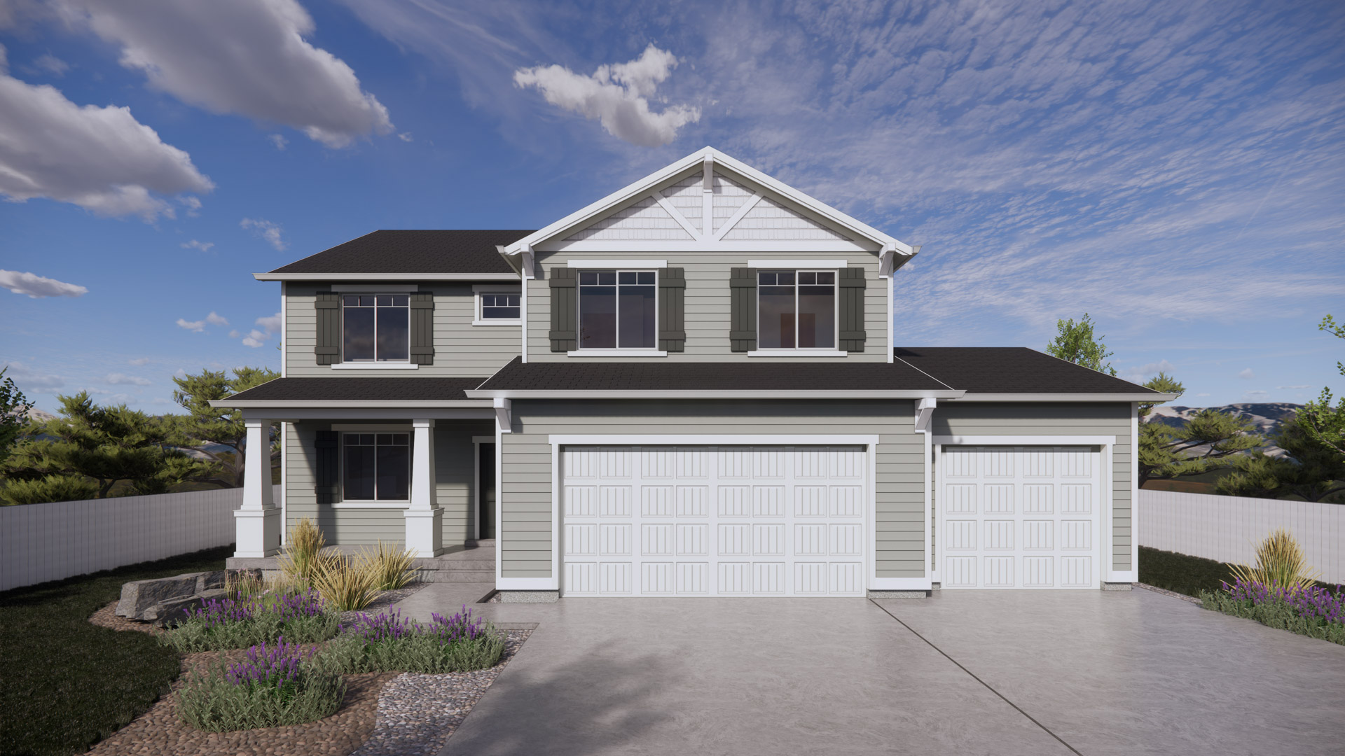 Topaz craftsman elevation.