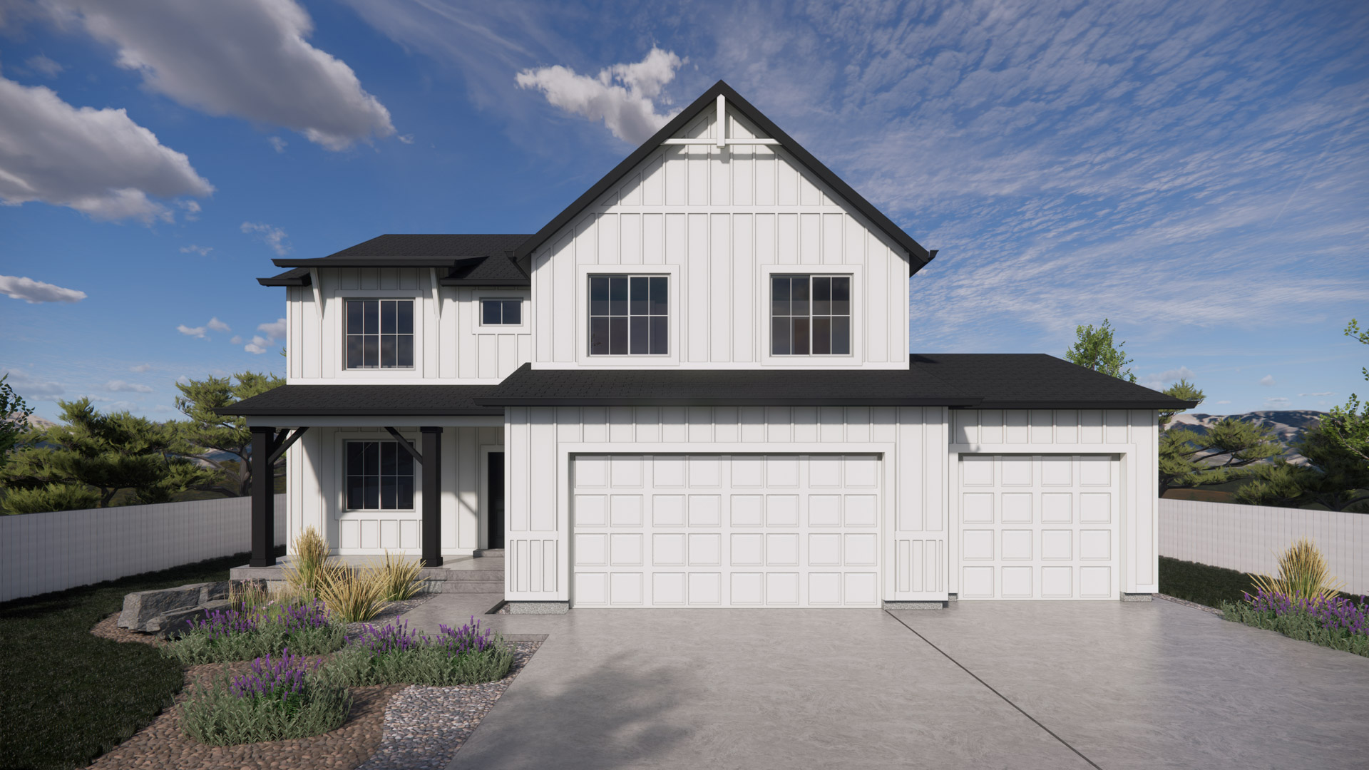 Topaz farmhouse elevation.