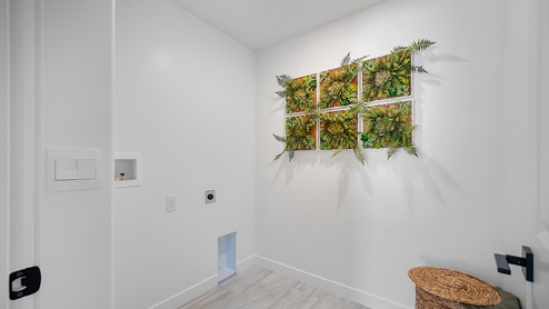 Laundry room.
