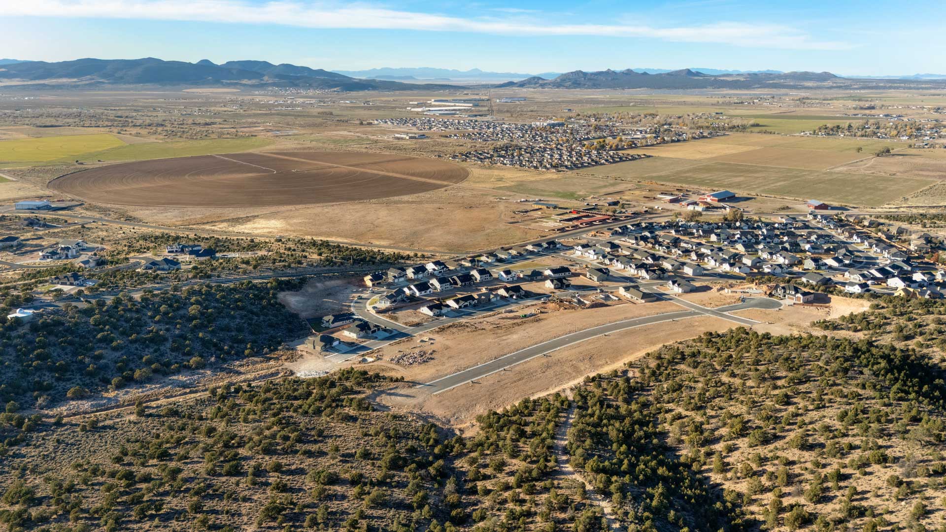 Old Sorrel Ranch community aerials in Cedar City, Utah.