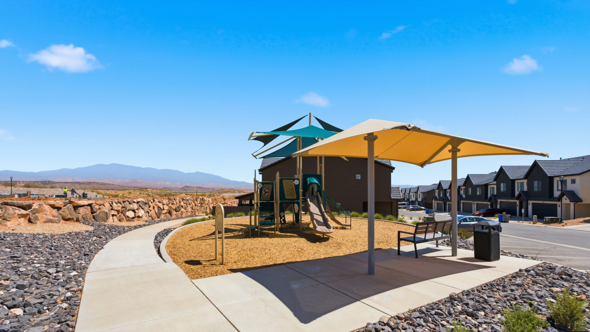 skyline is featuring amazing amenities for the community including a pool and pickleball courts.