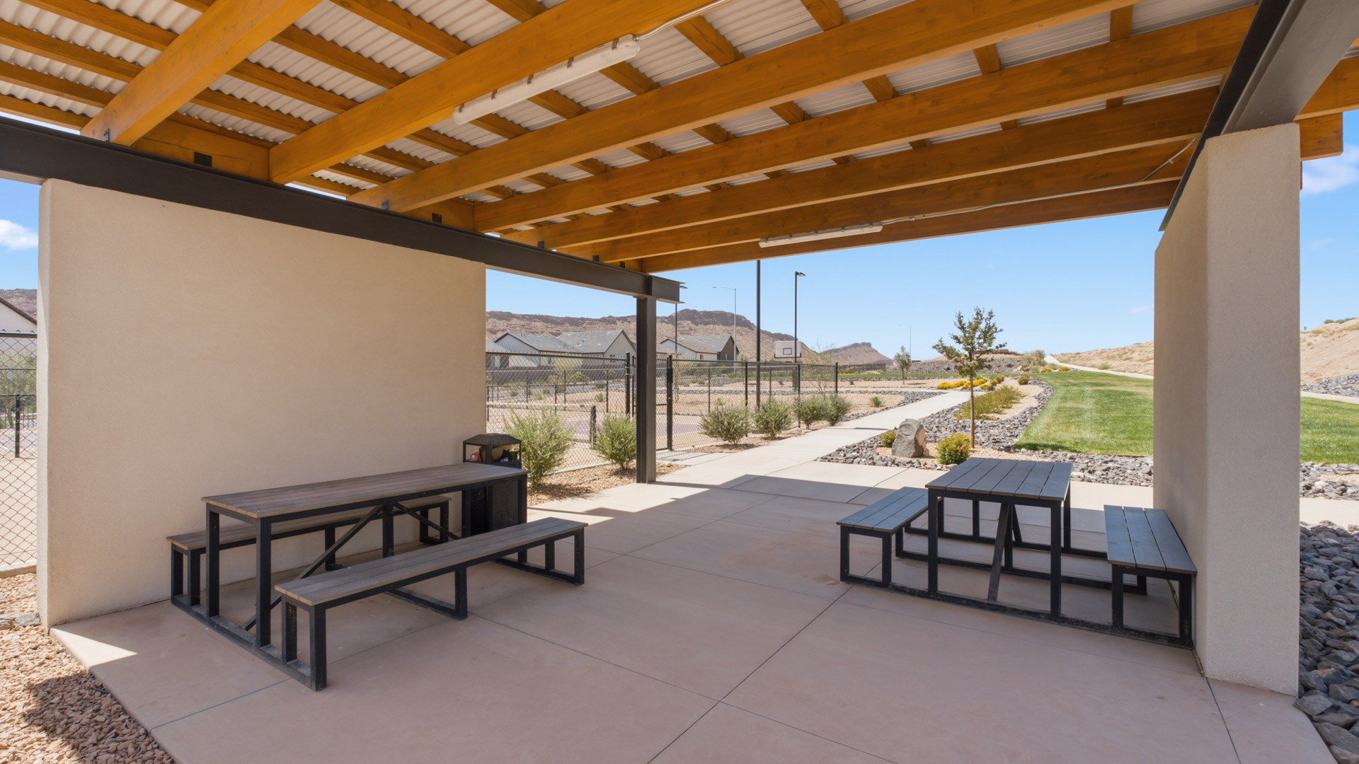 skyline is featuring amazing amenities for the community including a pool and pickleball courts.