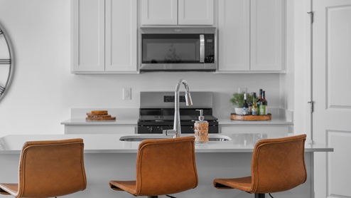 Detailed photo of kitchen area.