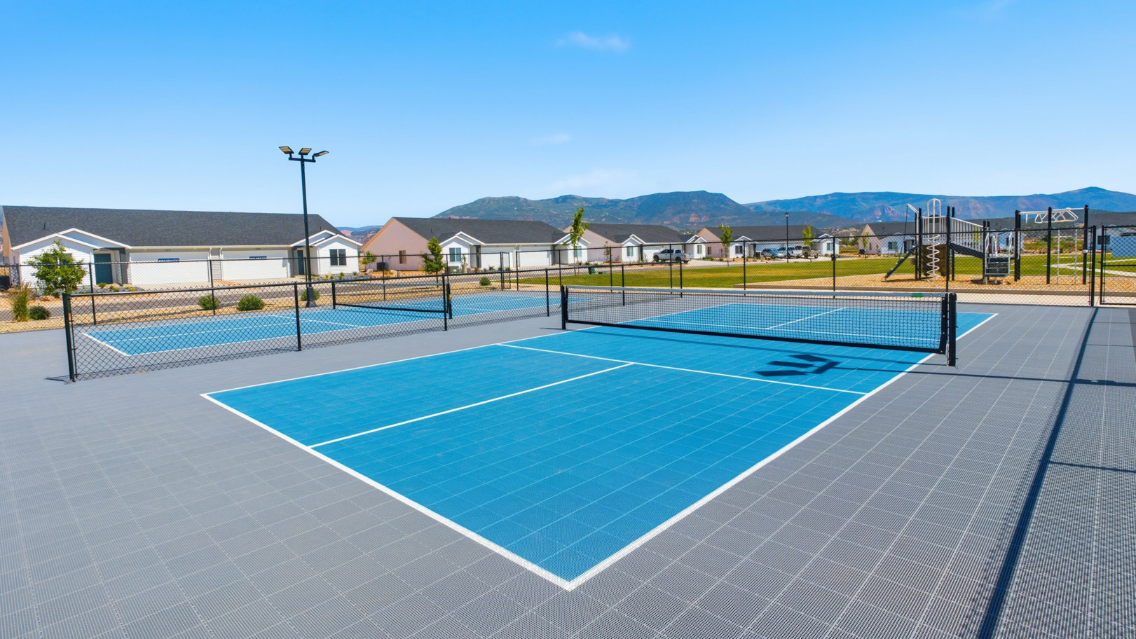 Pickleball courts in Pointe West.