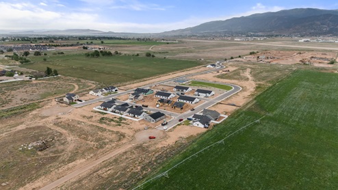 Aerial views of Pointe West community in Cedar City, Utah.