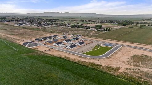 Aerial views of Pointe West community in Cedar City, Utah.