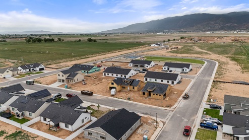 Aerial views of Pointe West community in Cedar City, Utah.