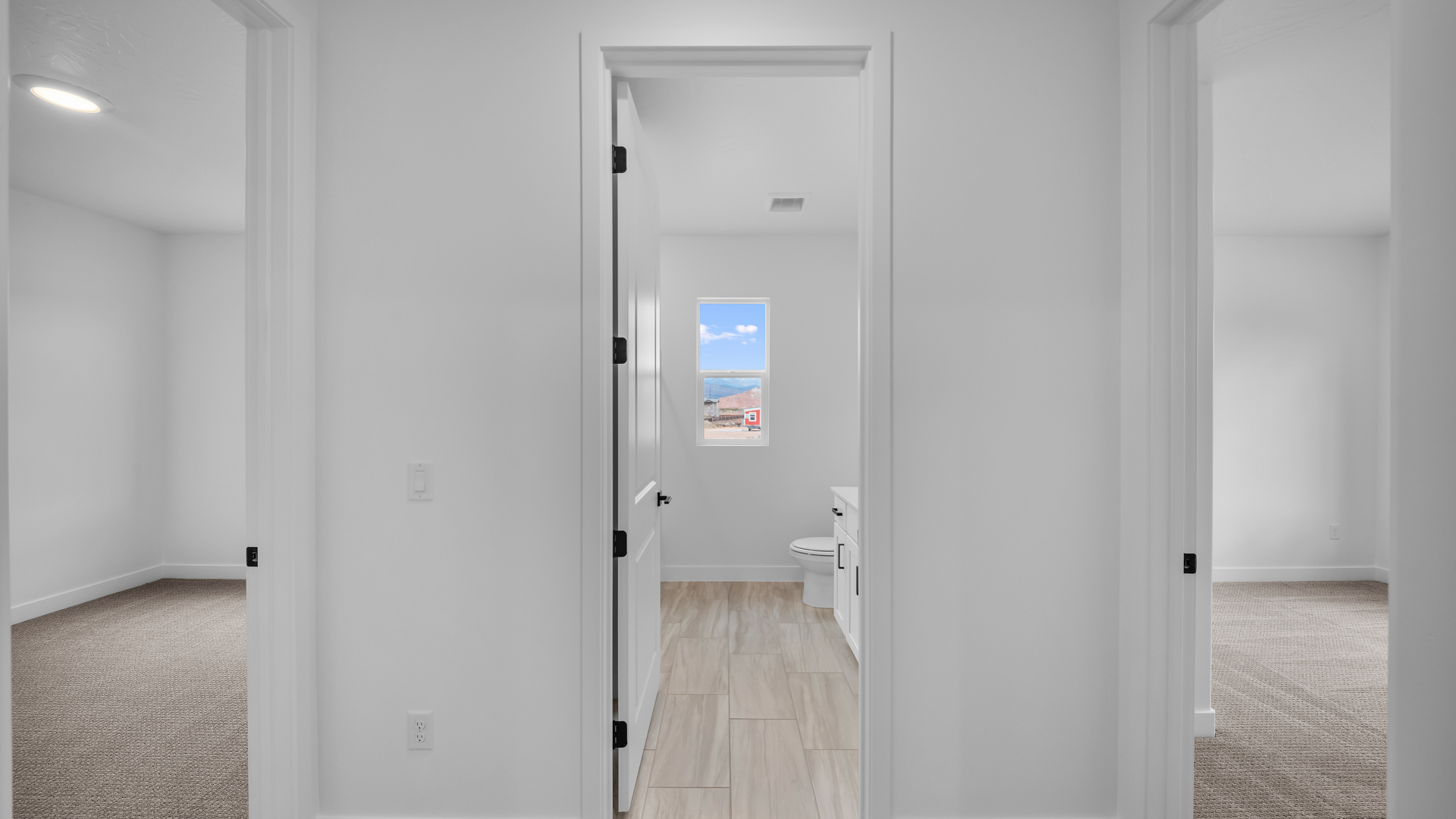 Look at bedrooms and bathroom.