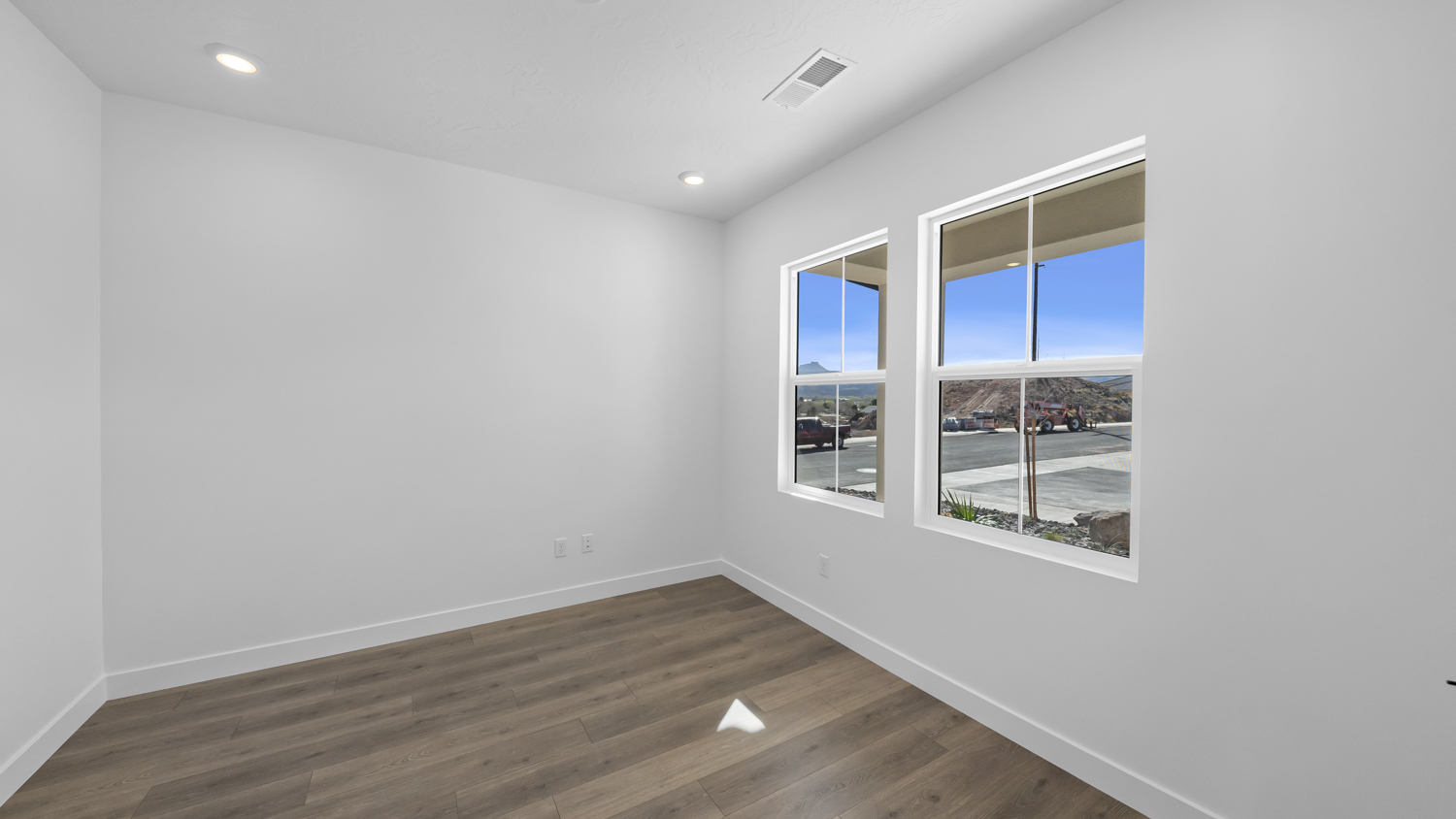 Office space with windows.