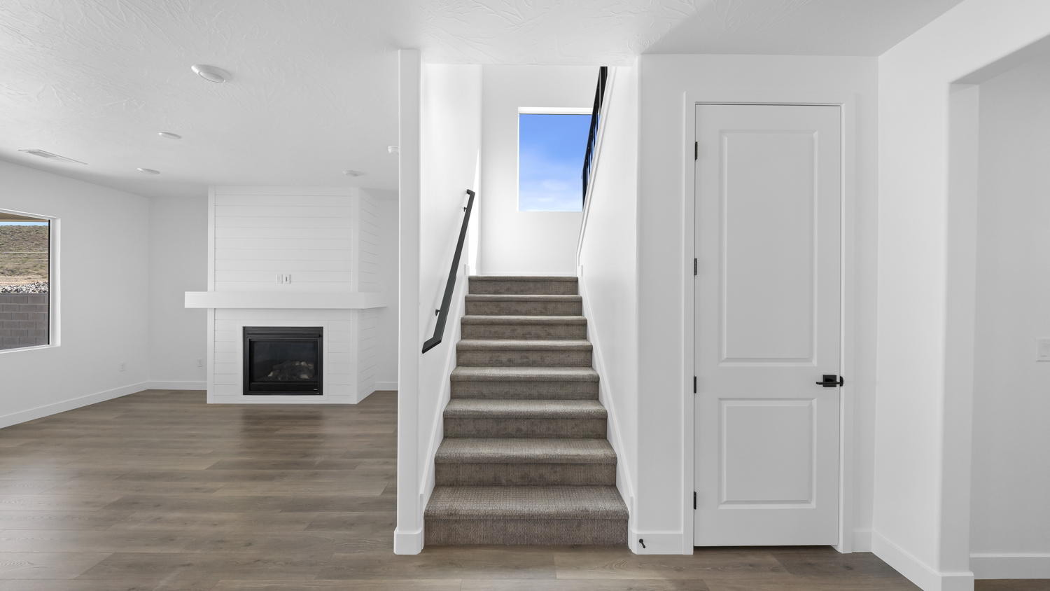 Hallway into main living space.