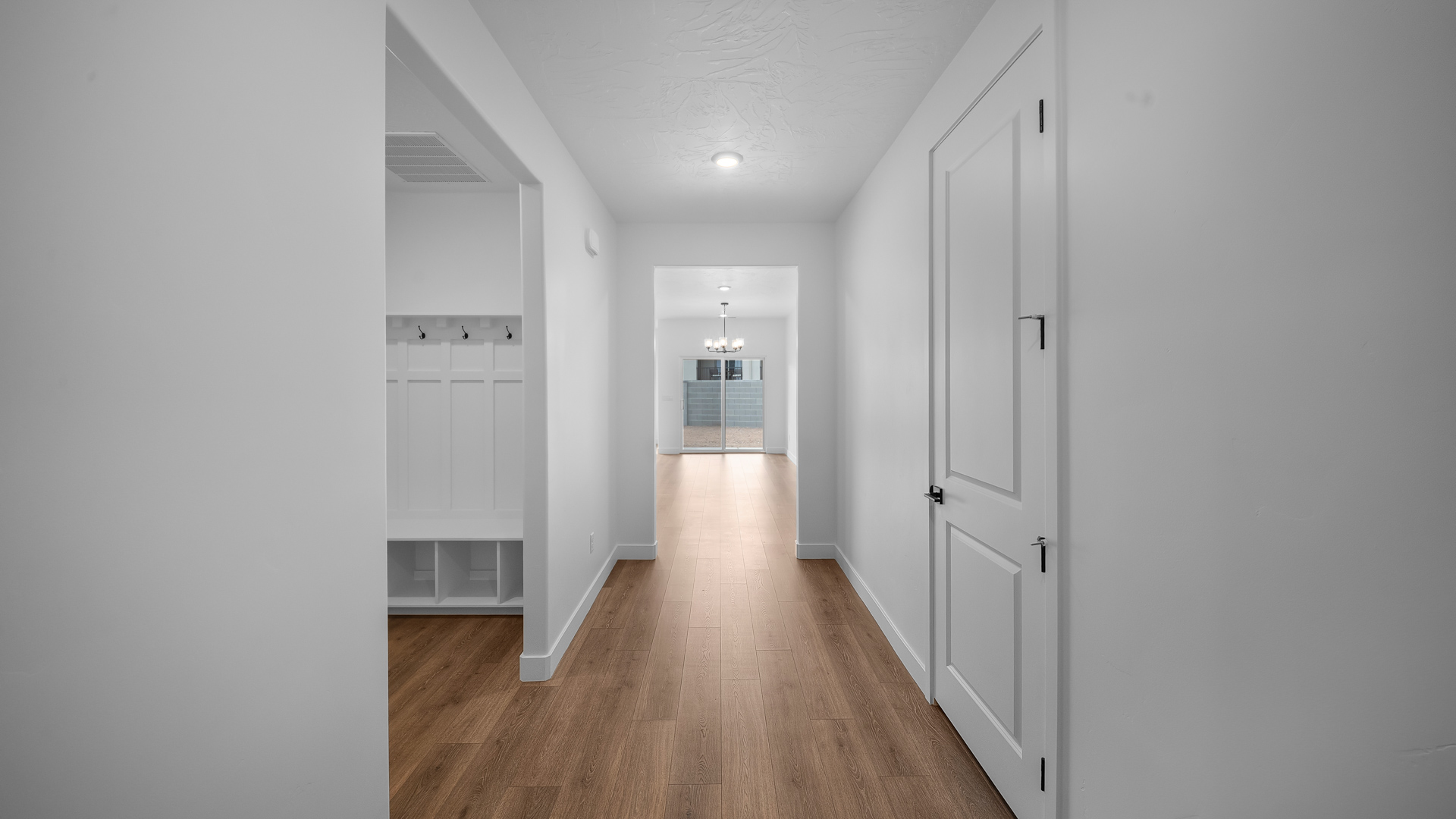 Entryway foyer to main living space.