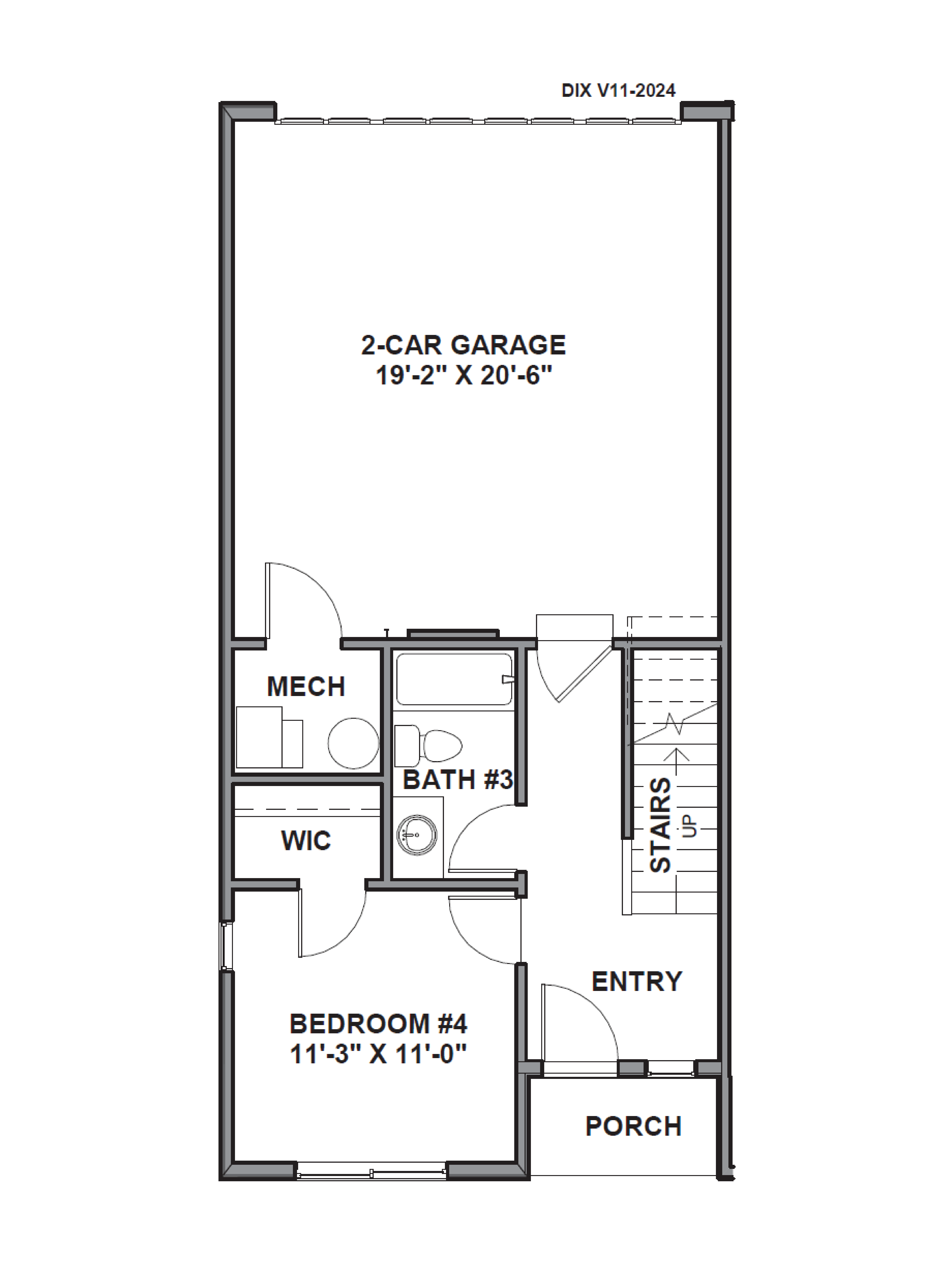 first floor of the oliver end floorplan in harrisville, utah