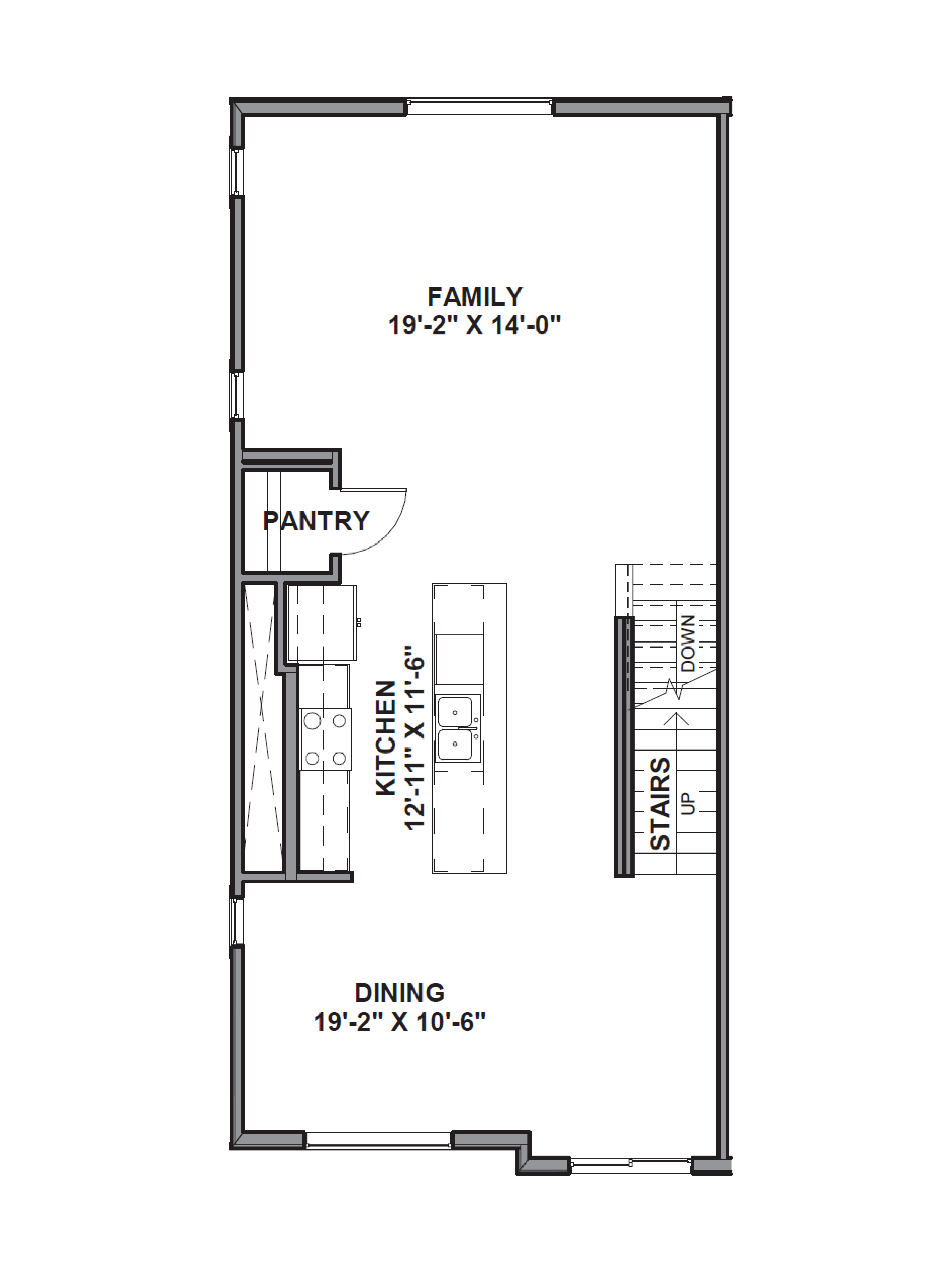 second floor of the oliver end floorplan in harrisville, utah