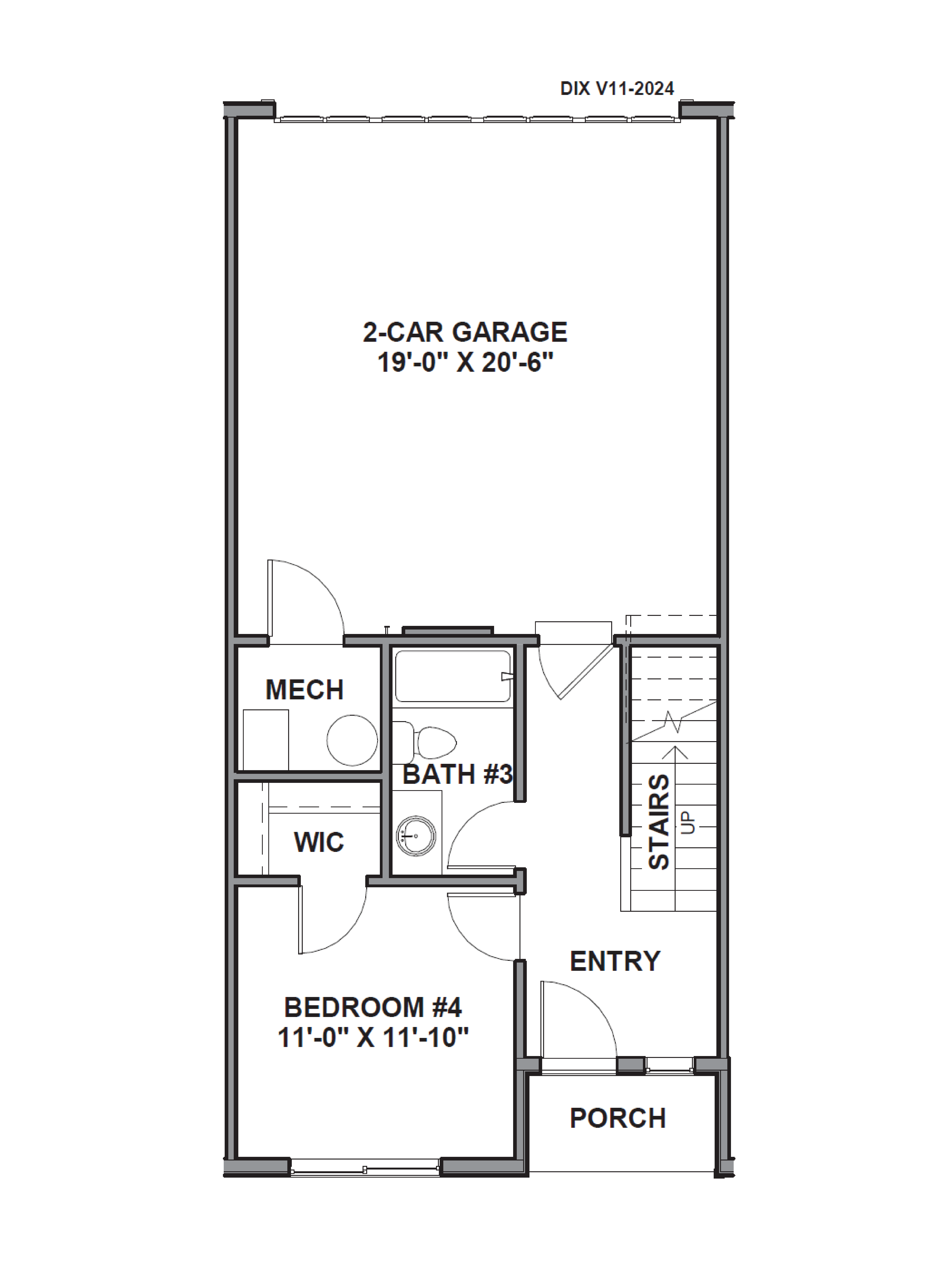 first floor of the oliver mid floorplan in harrisville, utah