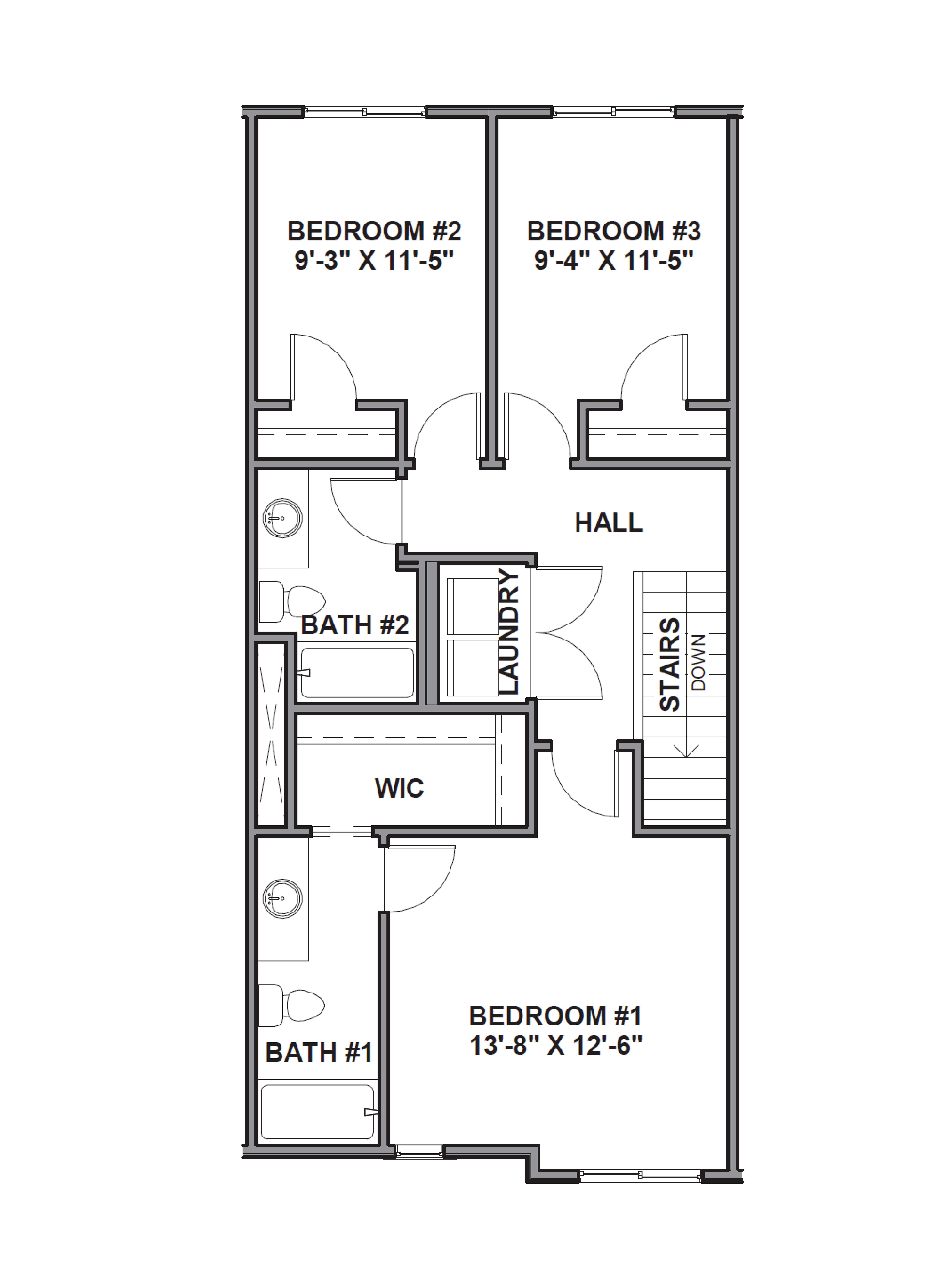 third floor of the oliver mid floorplan in harrisville, utah