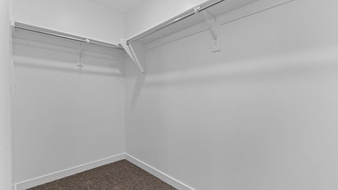 Spacious walk-in closet.