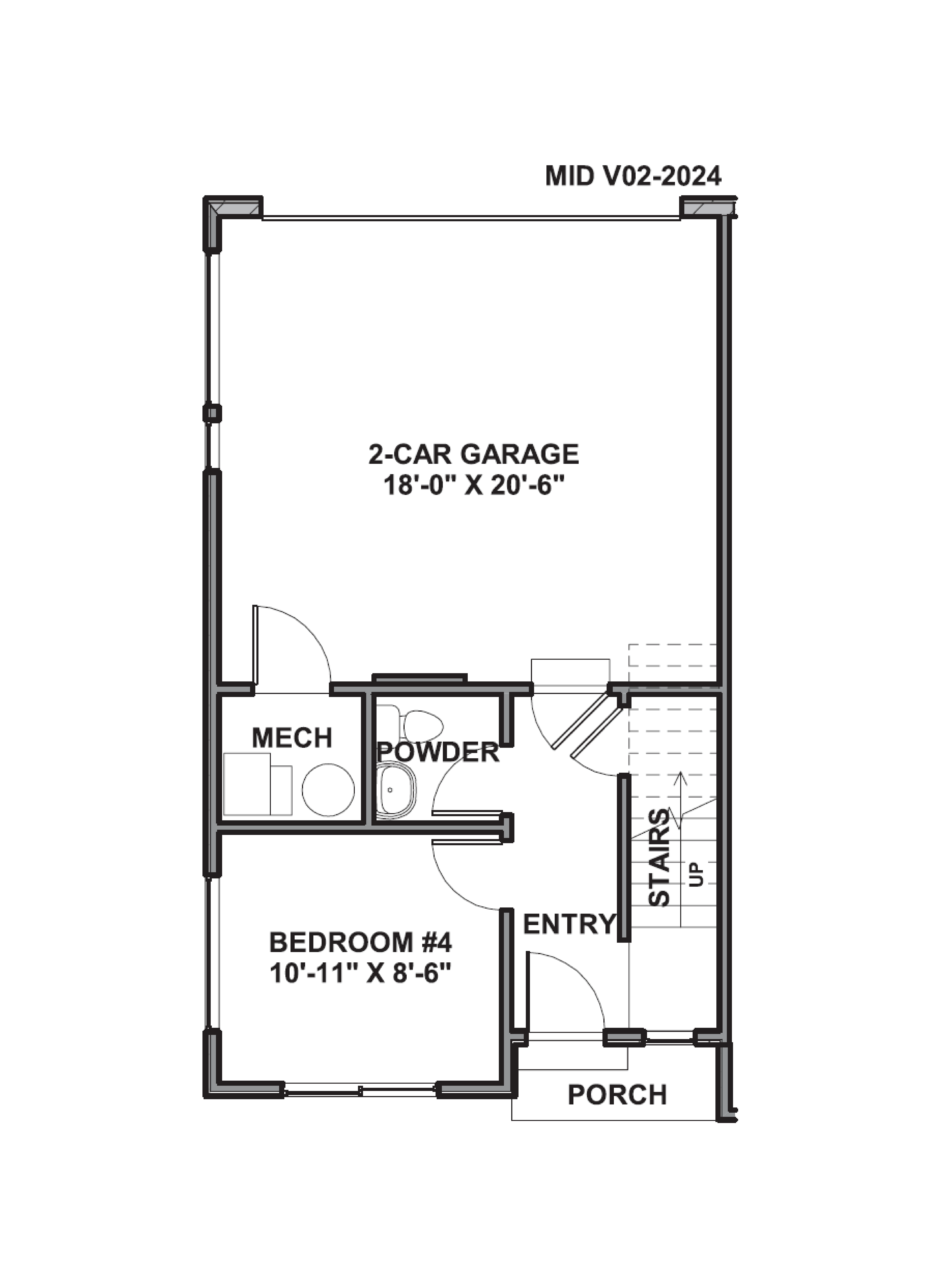 first floor of the cove end plan in midtown village located in ogden, utah