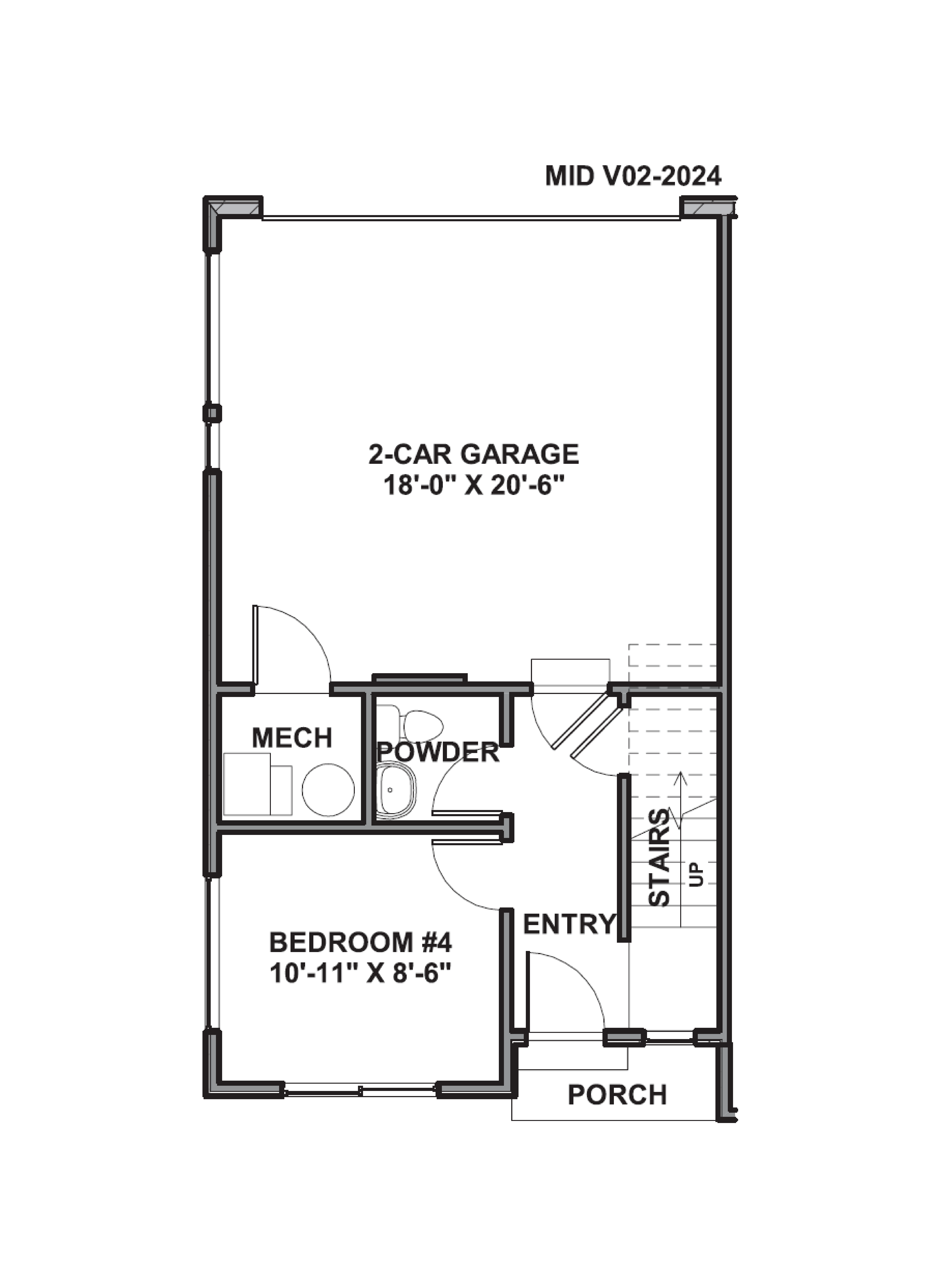 first floor of the cove end plan in midtown village located in ogden, utah