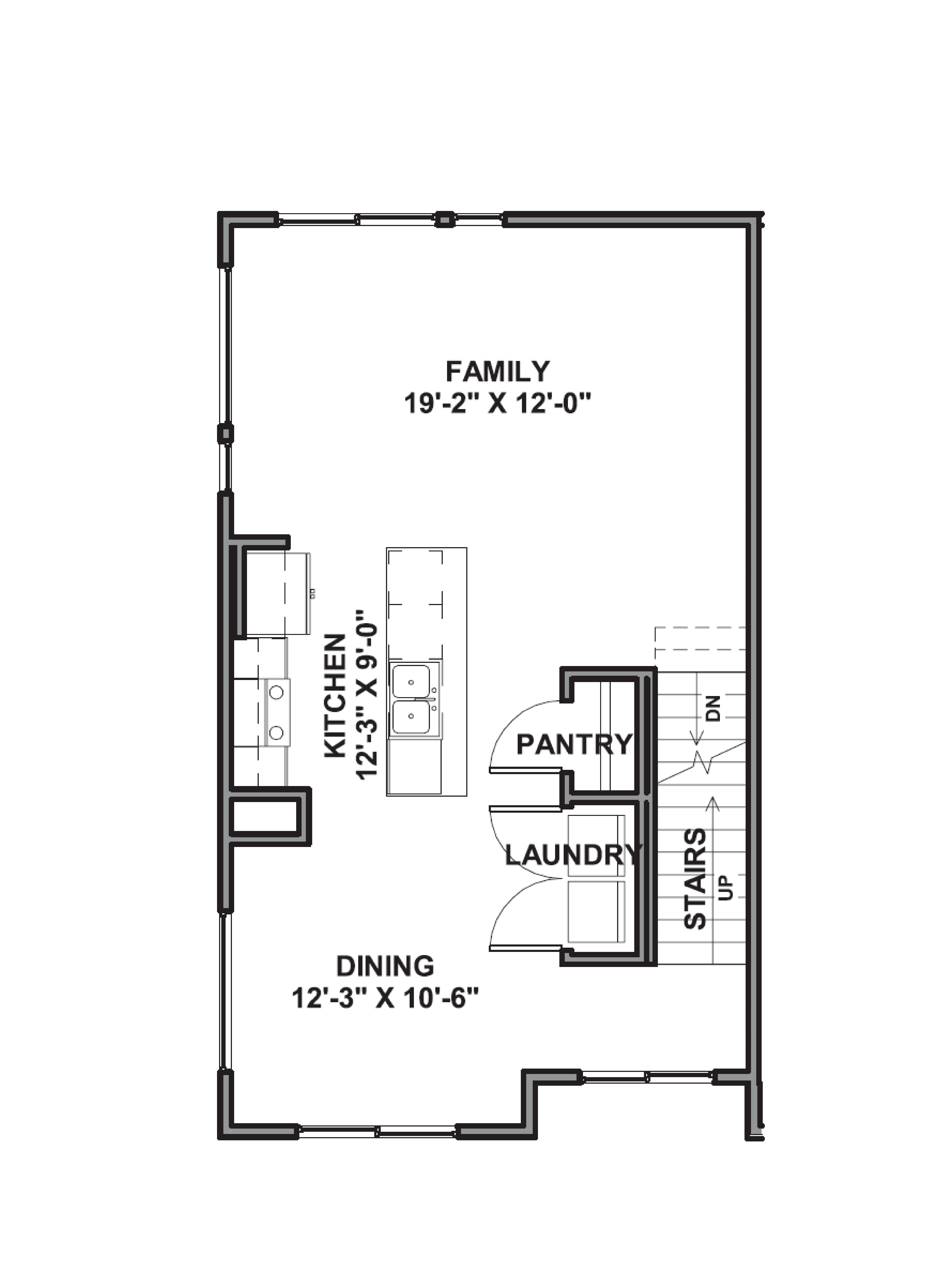 second floor of the cove end plan in midtown village located in ogden, utah