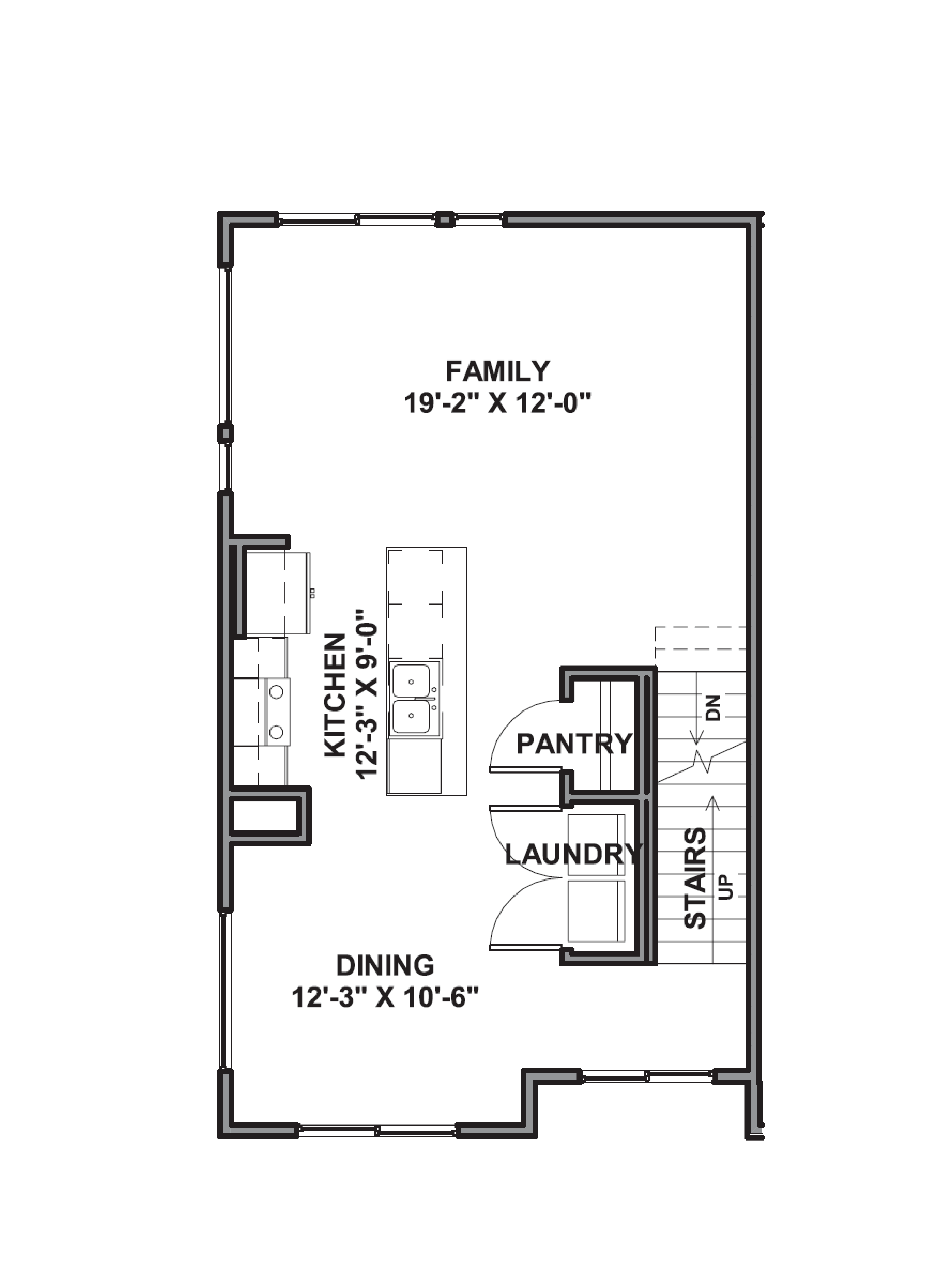 second floor of the cove end plan in midtown village located in ogden, utah