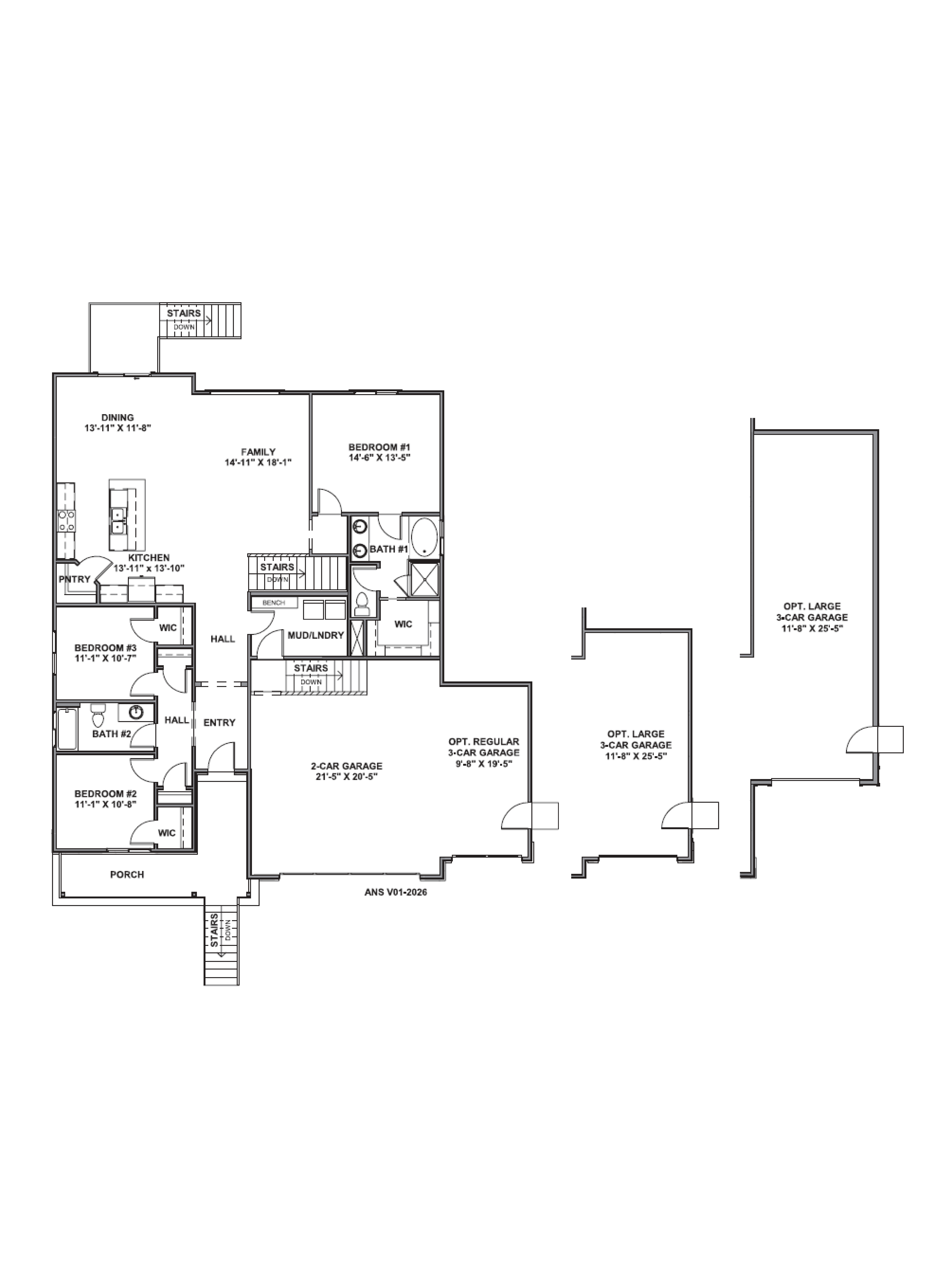 basement level of the monroe plan in ogden, Utah