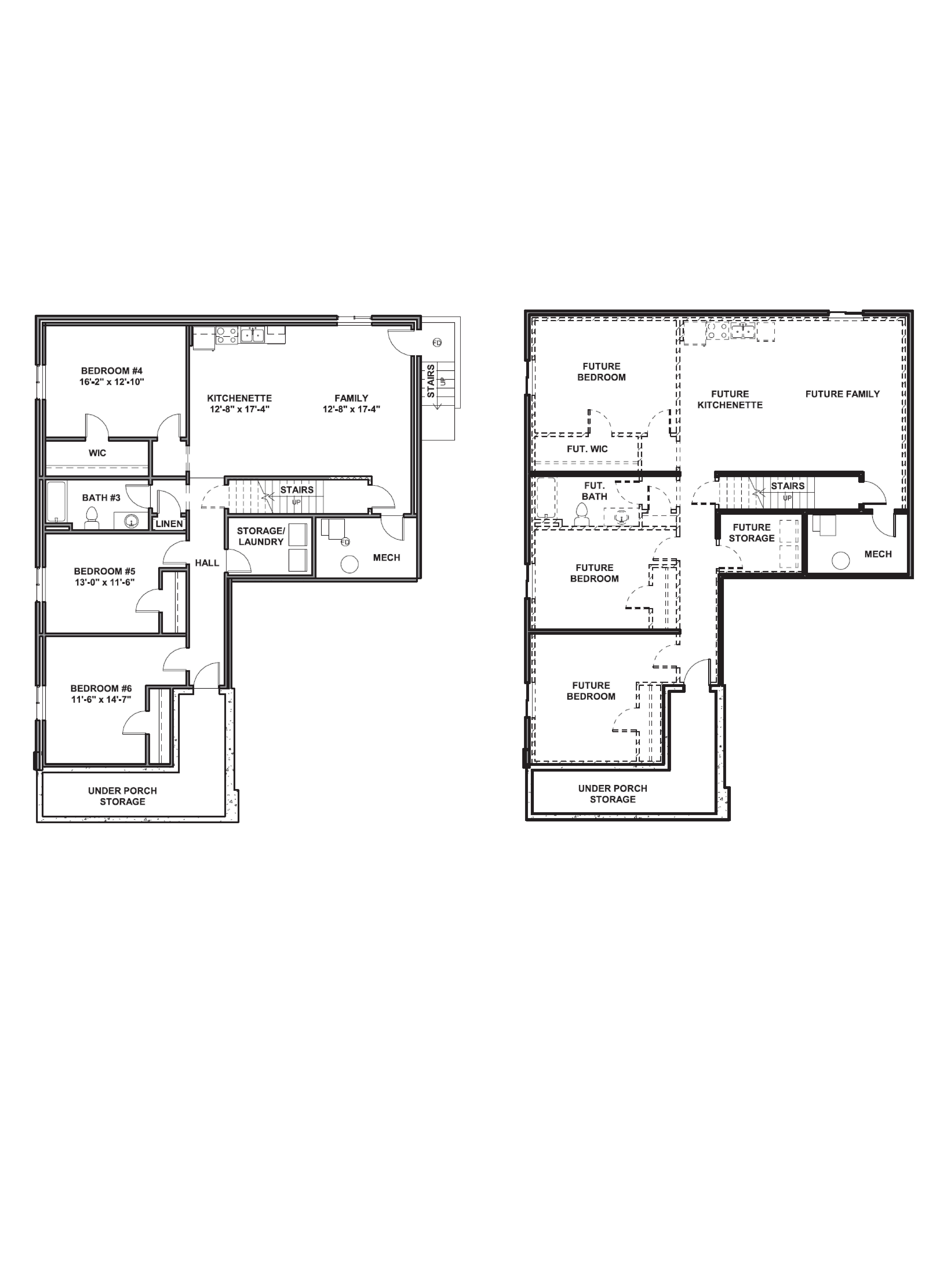 basement of the monroe plan in ogden, Utah