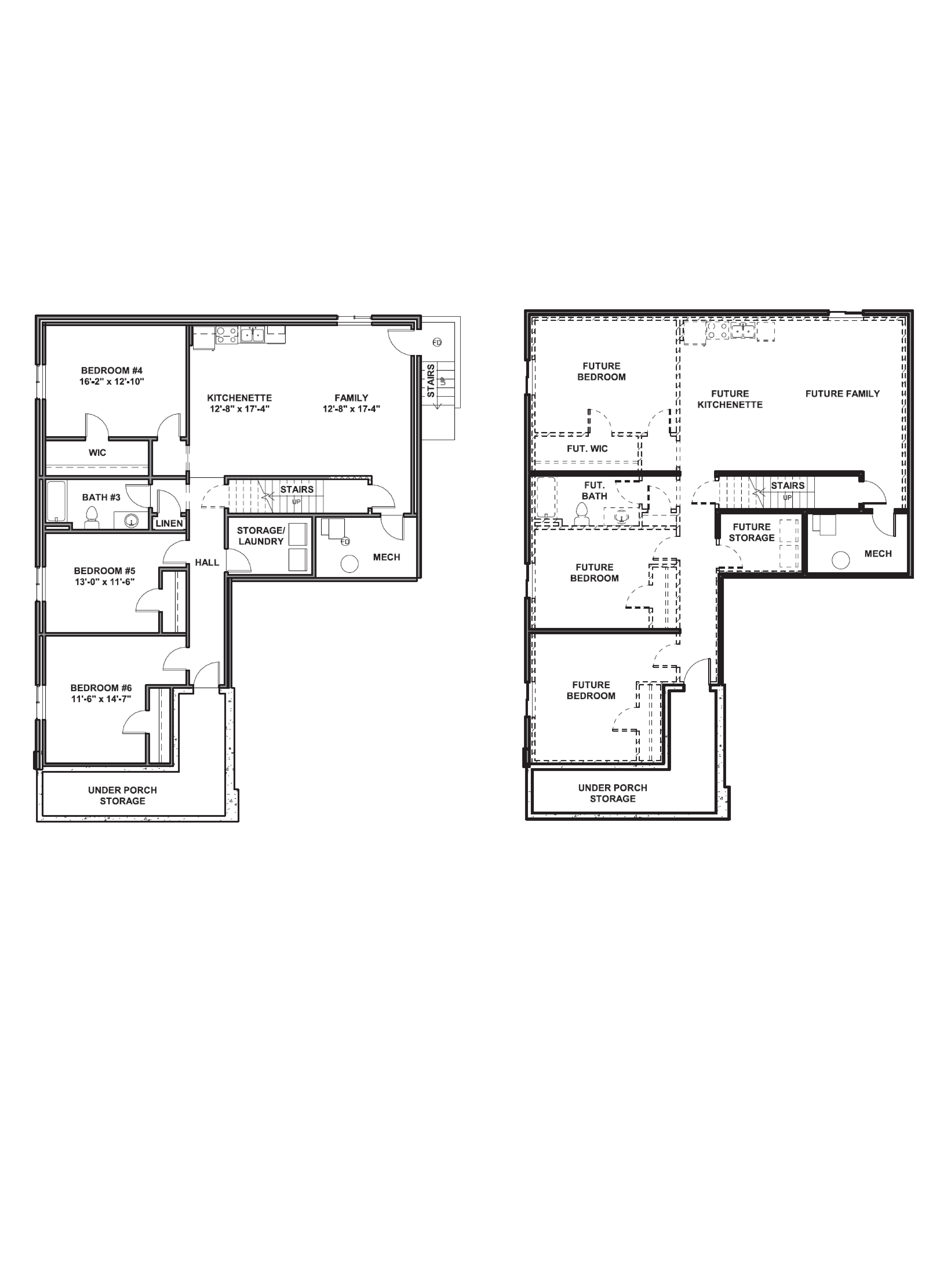 basement of the monroe plan in ogden, Utah