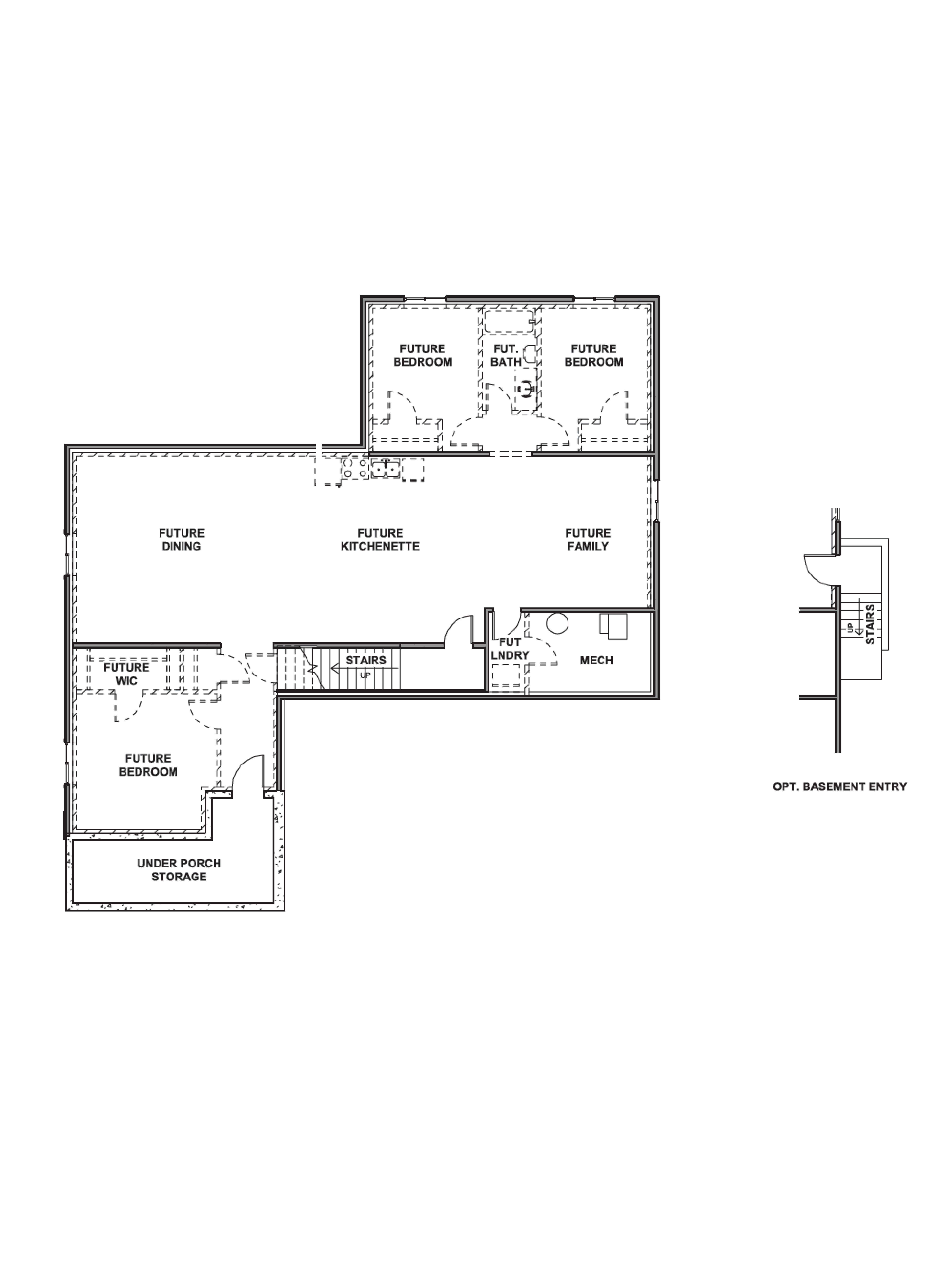basement floor of the livingston plan in ogden, utah