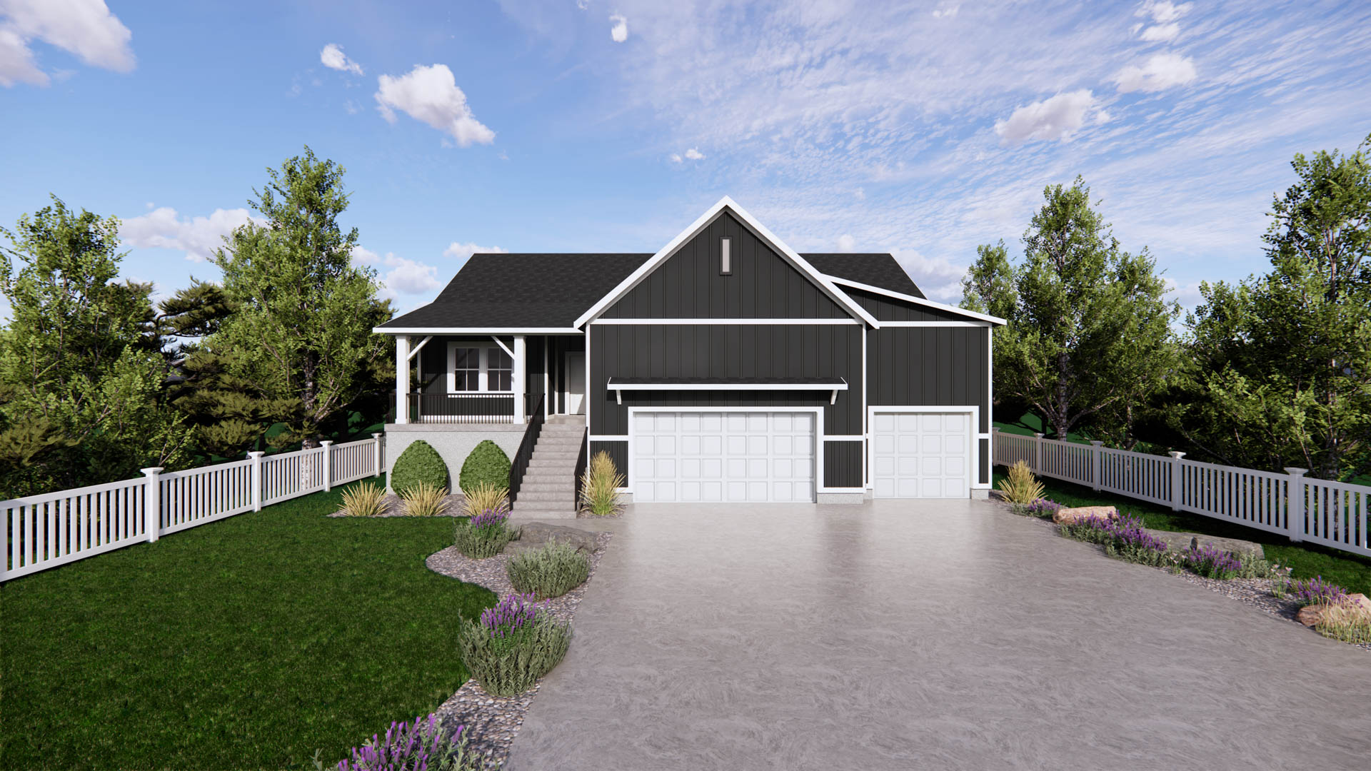 craftsman elevation rendering of our livingston plan in ogden, utah