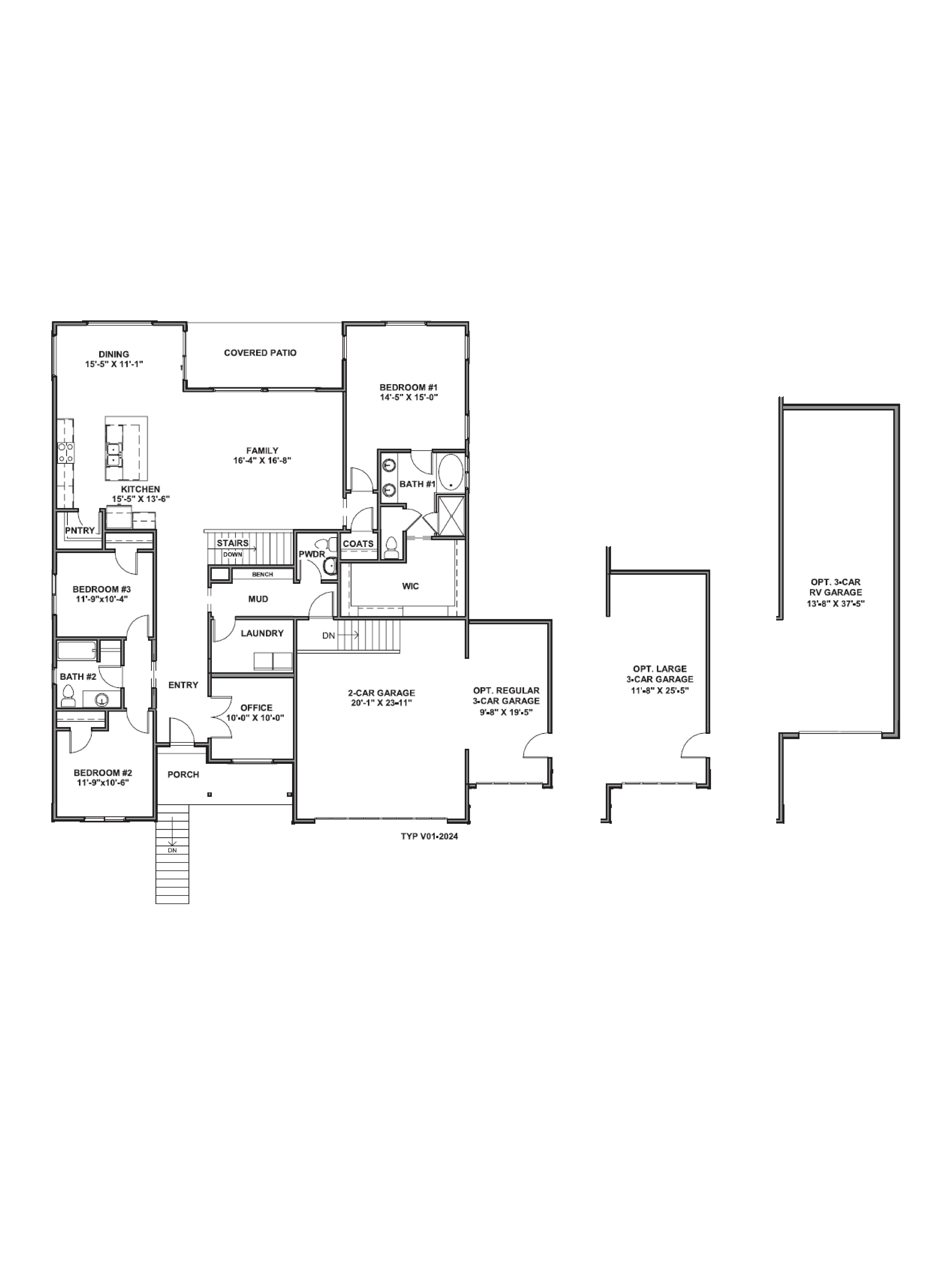 first floor of the oakley plan in ogden, Utah
