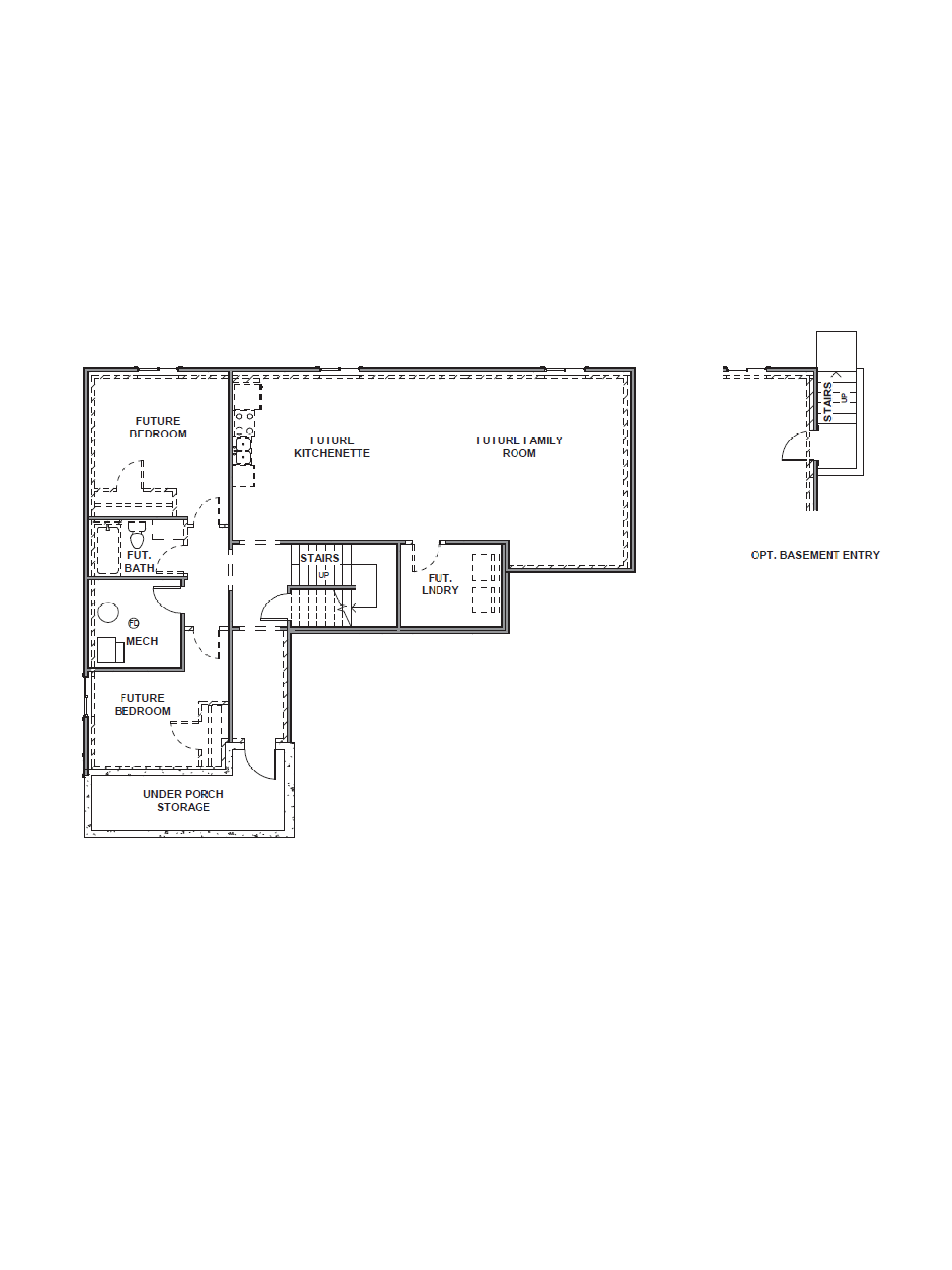 Basement of our harmony plan in ogden, utah