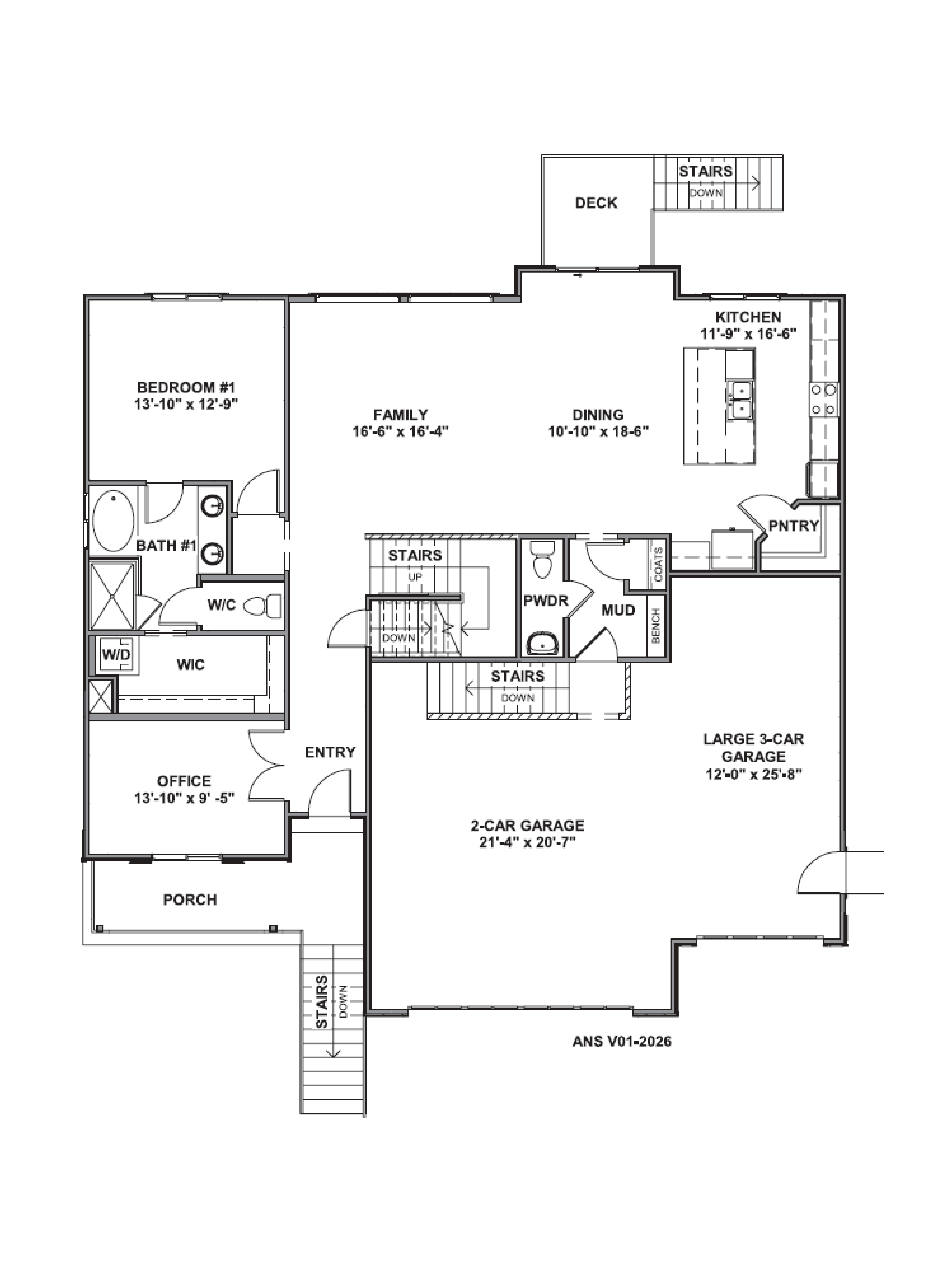First floor of our harmony plan in ogden, utah