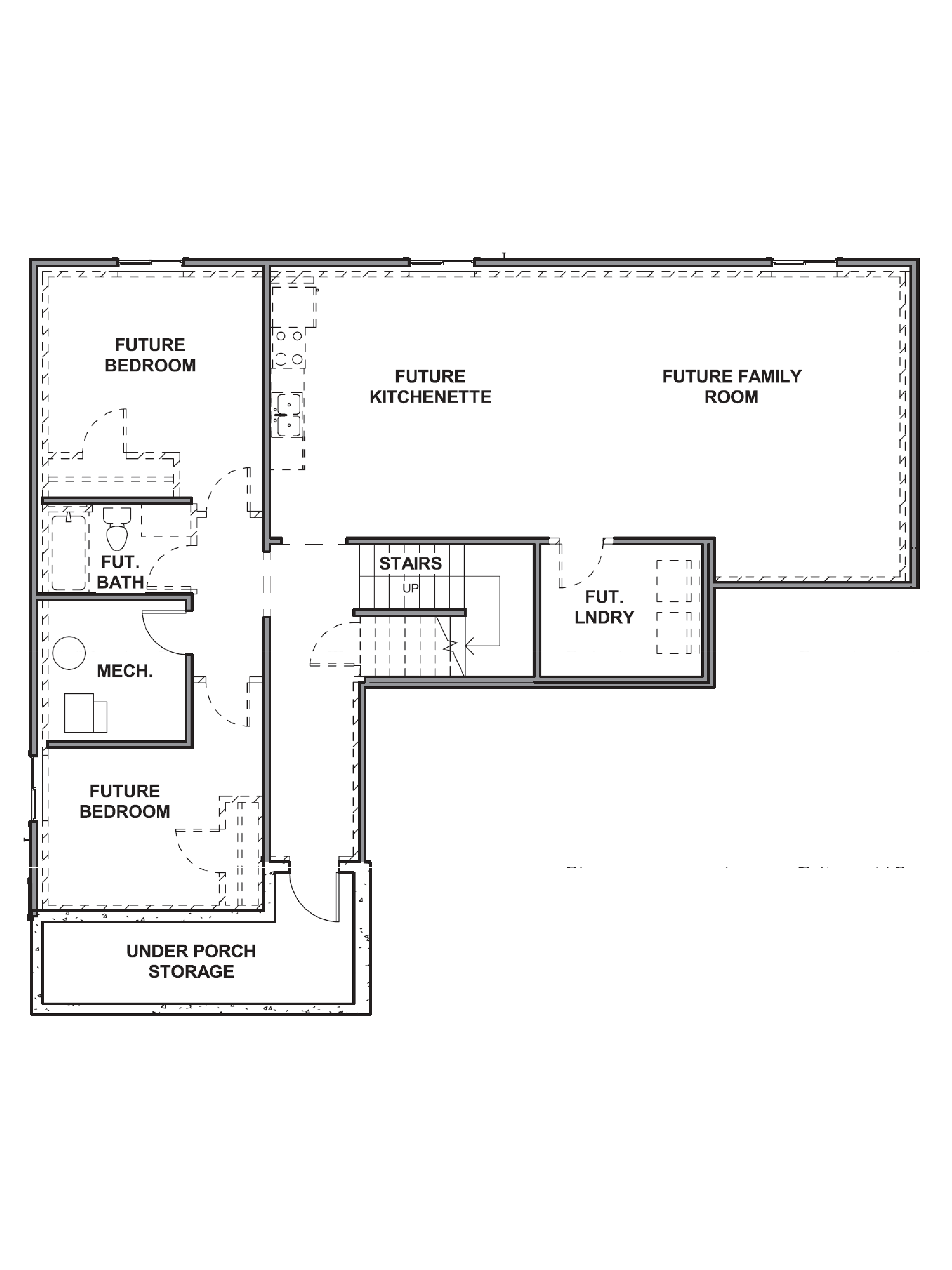 Basement of our harmony plan in ogden, utah