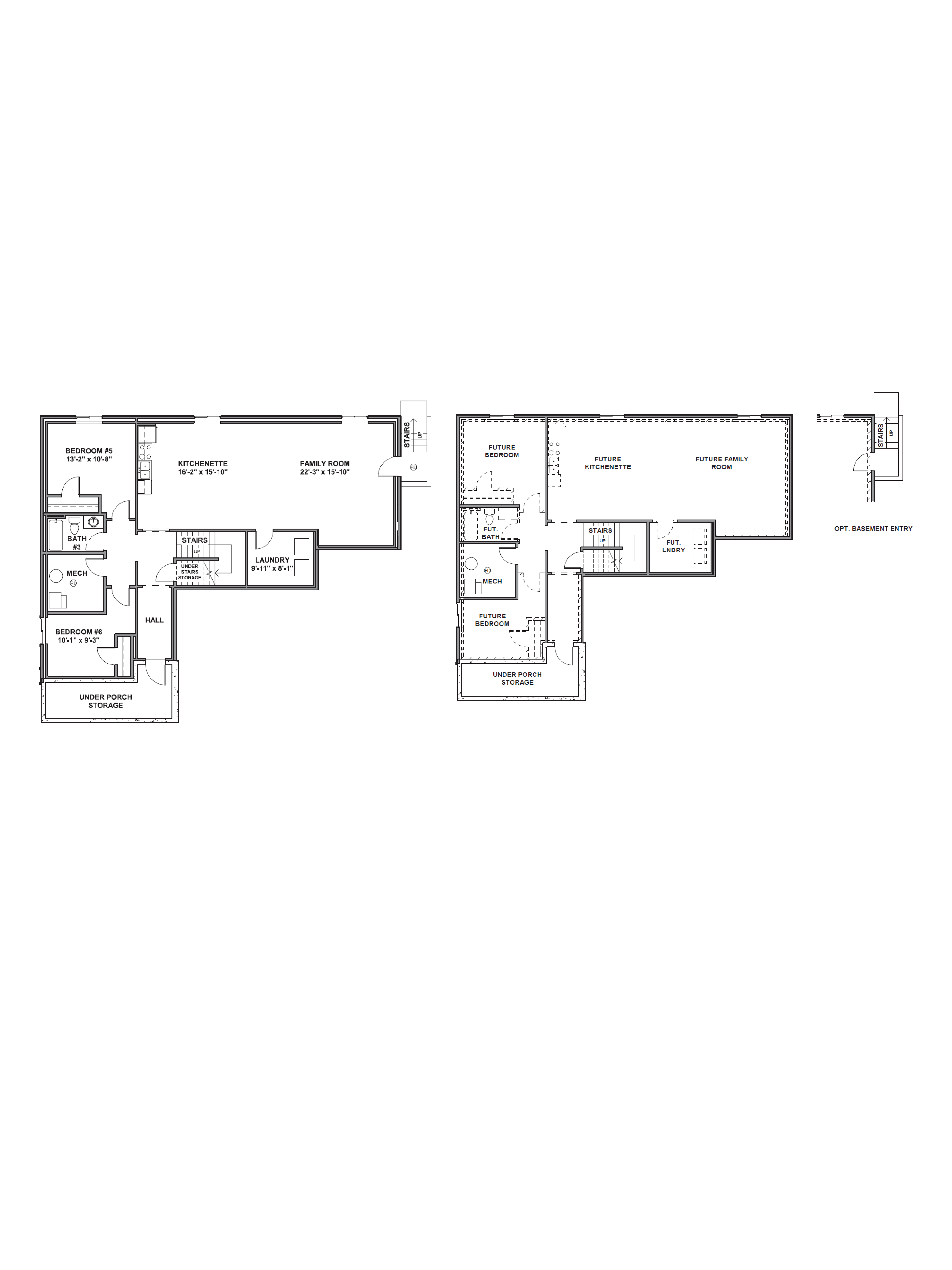 Basement of our harmony plan in ogden, utah