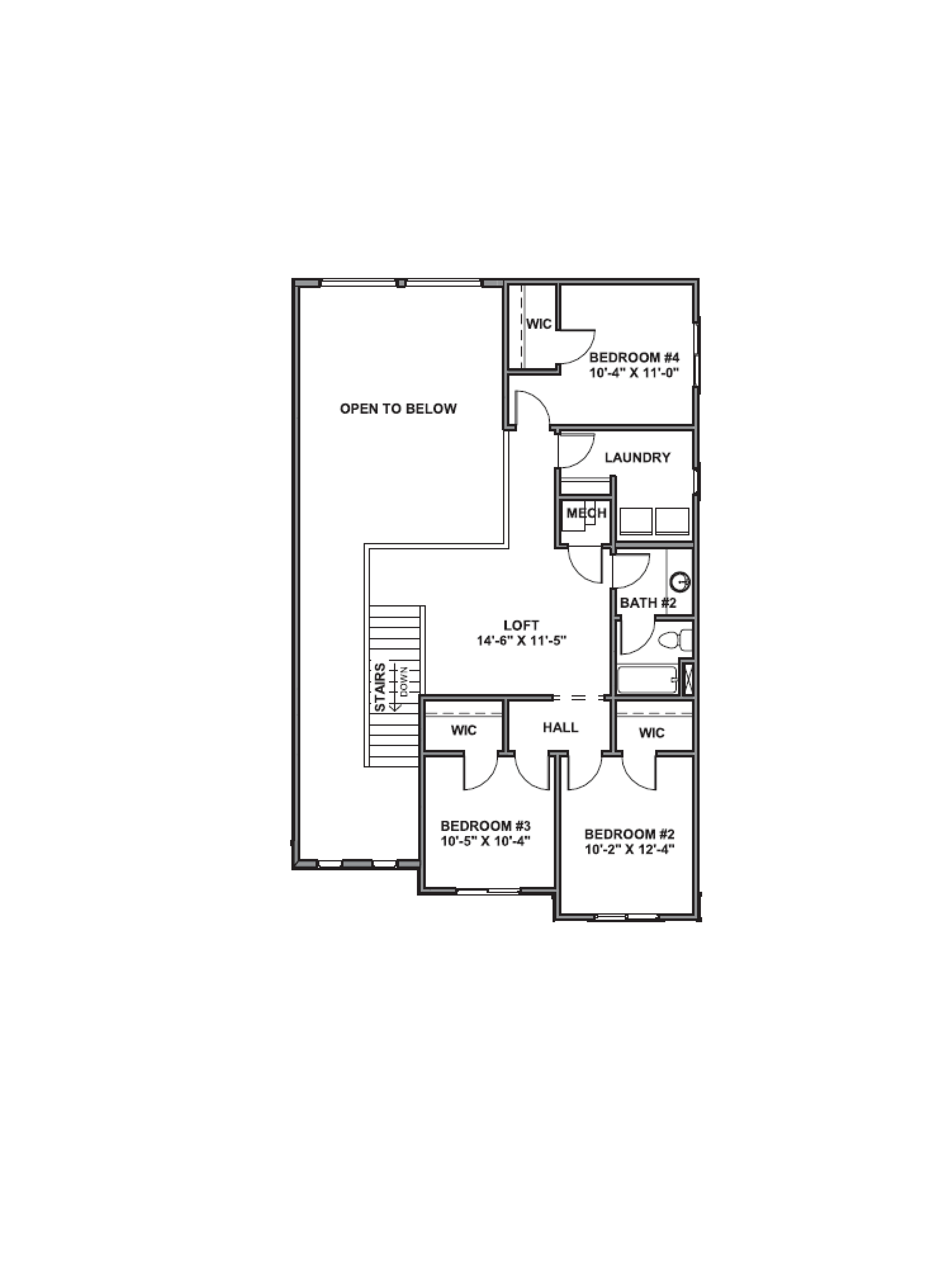 second floor of the sydney plan in ogden, Utah